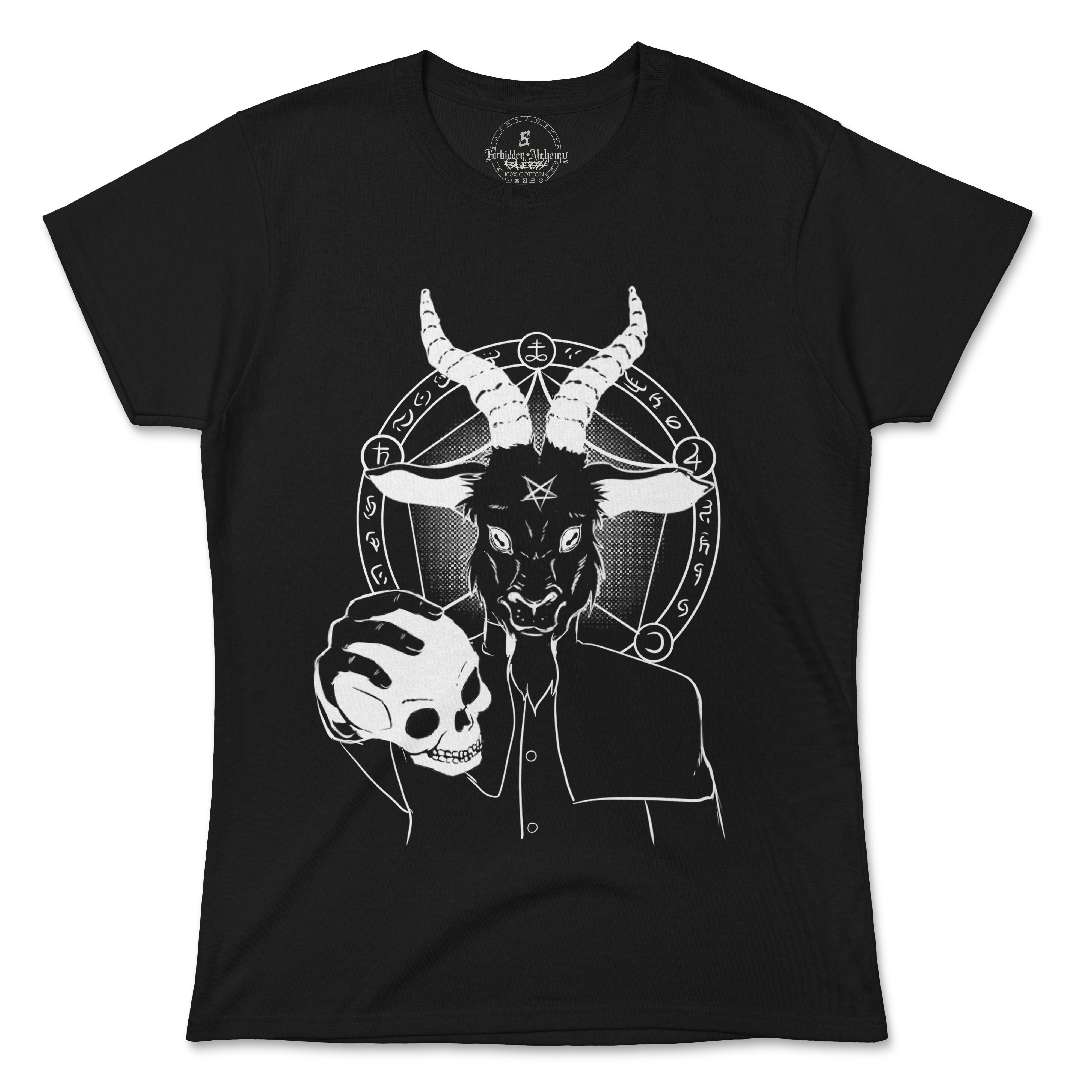 Buy Black Goat from forbidden alchemy's women's T-Shirts. 100% cotton, direct-to-garment prints, authentic alternative apparel. Tagged: WOMEN'S TEES.T-Shirtsforbidden alchemyWOMEN'S TEES