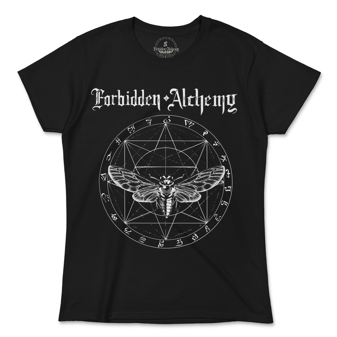 Shop Forbidden Alchemy’s women's T-shirts—100% cotton with vivid direct-to-garment (DTG) prints, inspired by authentic metalcore style. Tagged: WOMEN'S TEES.T-Shirtsforbidden alchemyWOMEN'S TEES