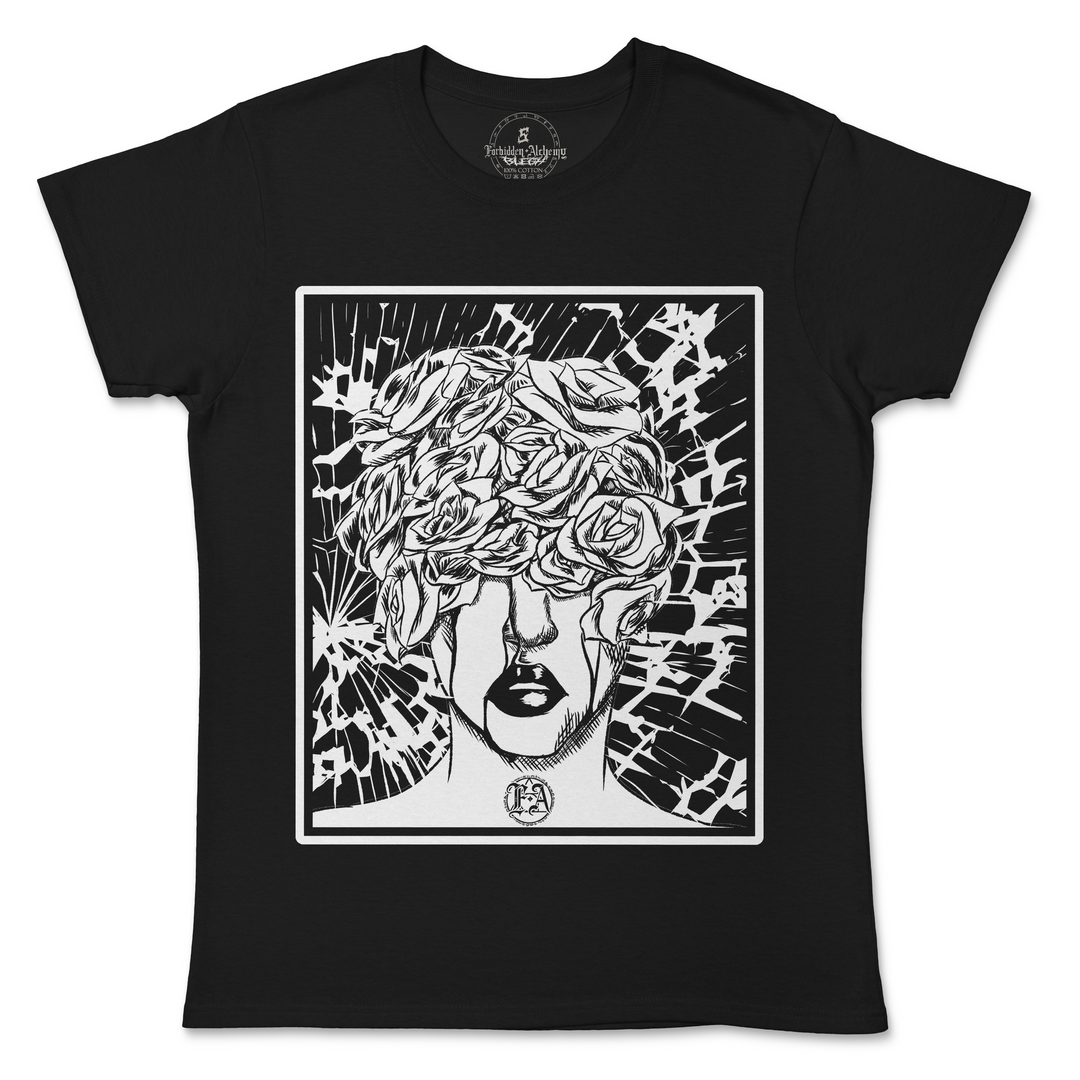 Shop Forbidden Alchemy’s women's T-shirts—100% cotton with vivid direct-to-garment (DTG) prints, inspired by authentic metalcore style. Tagged: WOMEN'S TEES.T-Shirtsforbidden alchemyWOMEN'S TEES
