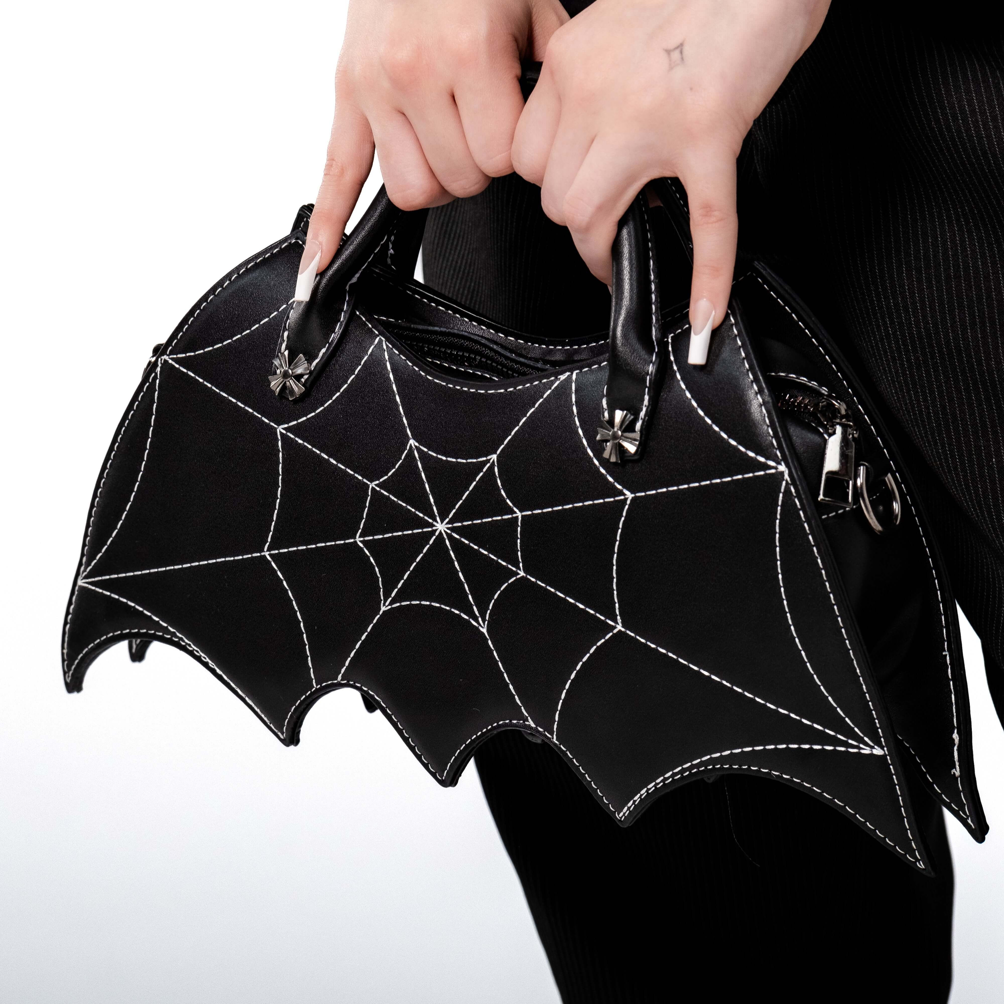 Shop Dark Web - Handbag from forbidden alchemy's vegan leather backpacks. Premium quality, cruelty-free, alternative style accessories. Tagged: bags.Handbagsforbidden alchemybags