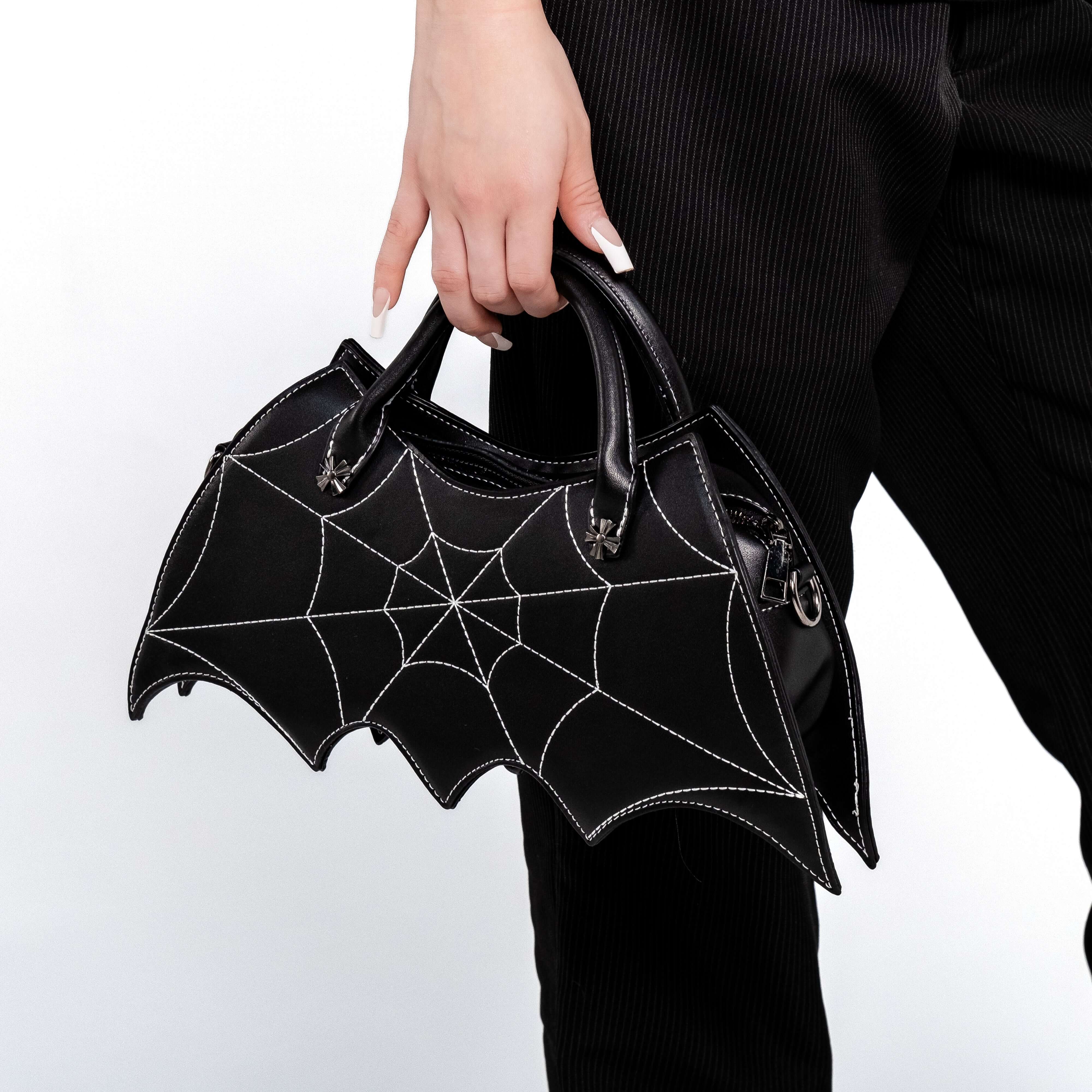 Shop Dark Web - Handbag from forbidden alchemy's vegan leather backpacks. Premium quality, cruelty-free, alternative style accessories. Tagged: bags.Handbagsforbidden alchemybags