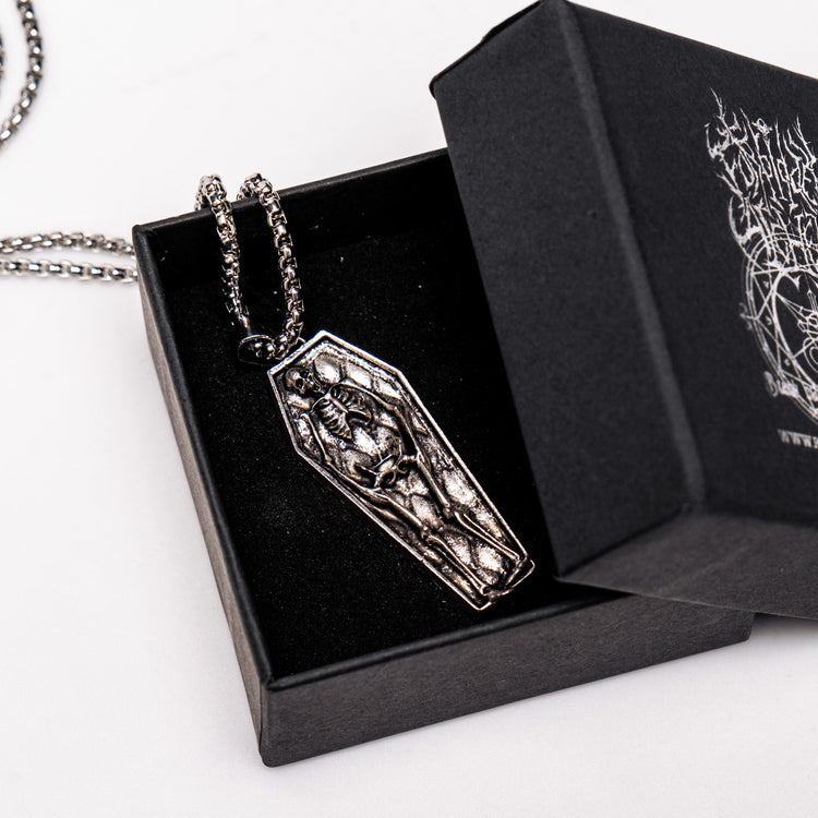 Shop Death - Necklace from Forbidden Alchemy’s collection. Crafted from premium alloy zinc, each piece showcases detailed. Tagged: Necklaces.Necklacesforbidden alchemyNecklaces