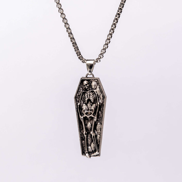 Shop Death - Necklace from Forbidden Alchemy’s collection. Crafted from premium alloy zinc, each piece showcases detailed. Tagged: Necklaces.Necklacesforbidden alchemyNecklaces
