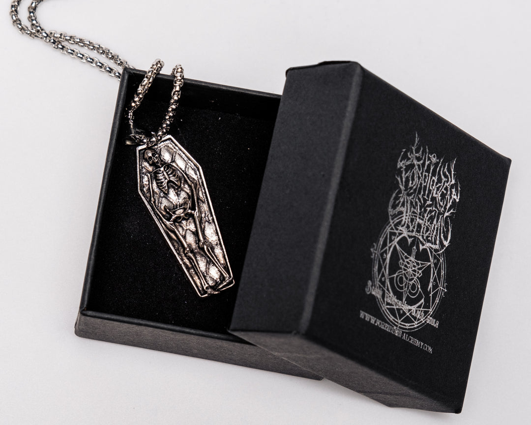 Shop Death - Necklace from Forbidden Alchemy’s collection. Crafted from premium alloy zinc, each piece showcases detailed. Tagged: Necklaces.Necklaces forbidden alchemyNecklaces