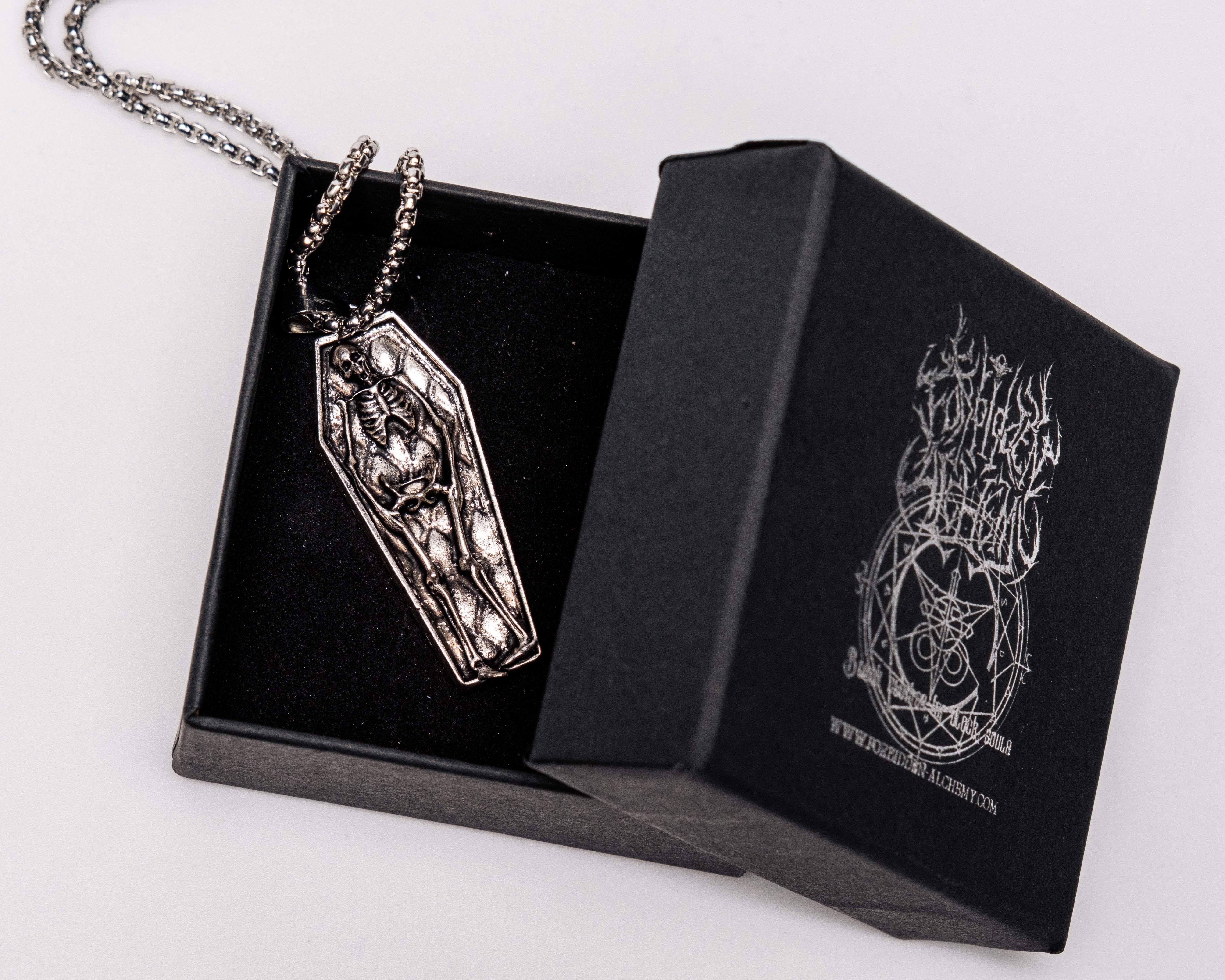 Shop Death - Necklace from Forbidden Alchemy’s collection. Crafted from premium alloy zinc, each piece showcases detailed. Tagged: Necklaces.Necklaces forbidden alchemyNecklaces