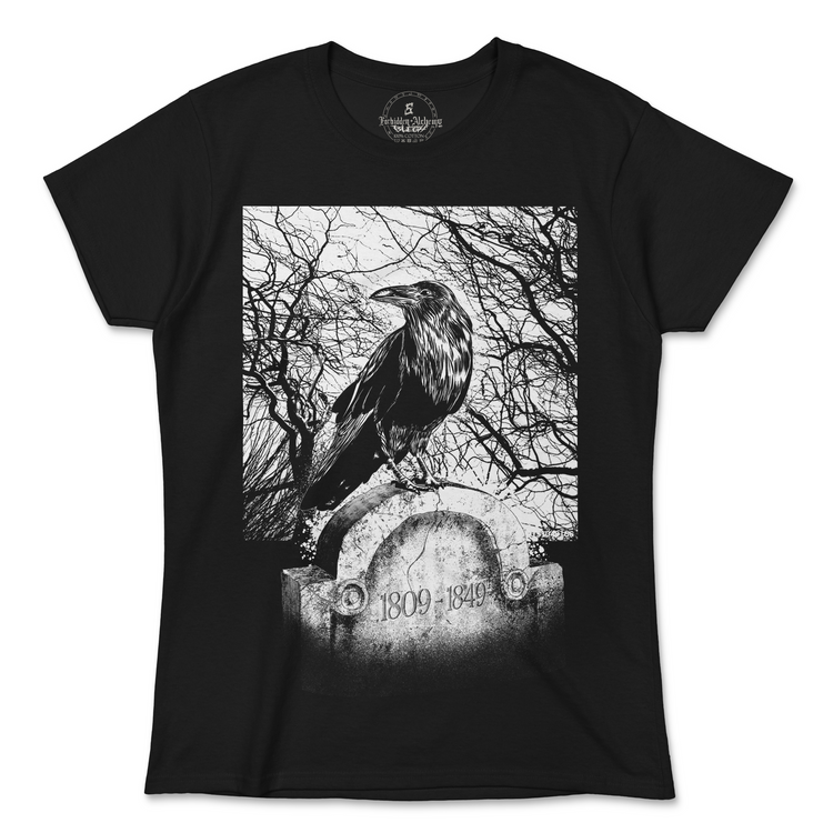 Buy Death of the Poet from forbidden alchemy's women's T-Shirts. 100% cotton, direct-to-garment prints, authentic alternative apparel. Tagged: WOMEN'S TEES.T-Shirtsforbidden alchemyWOMEN'S TEES