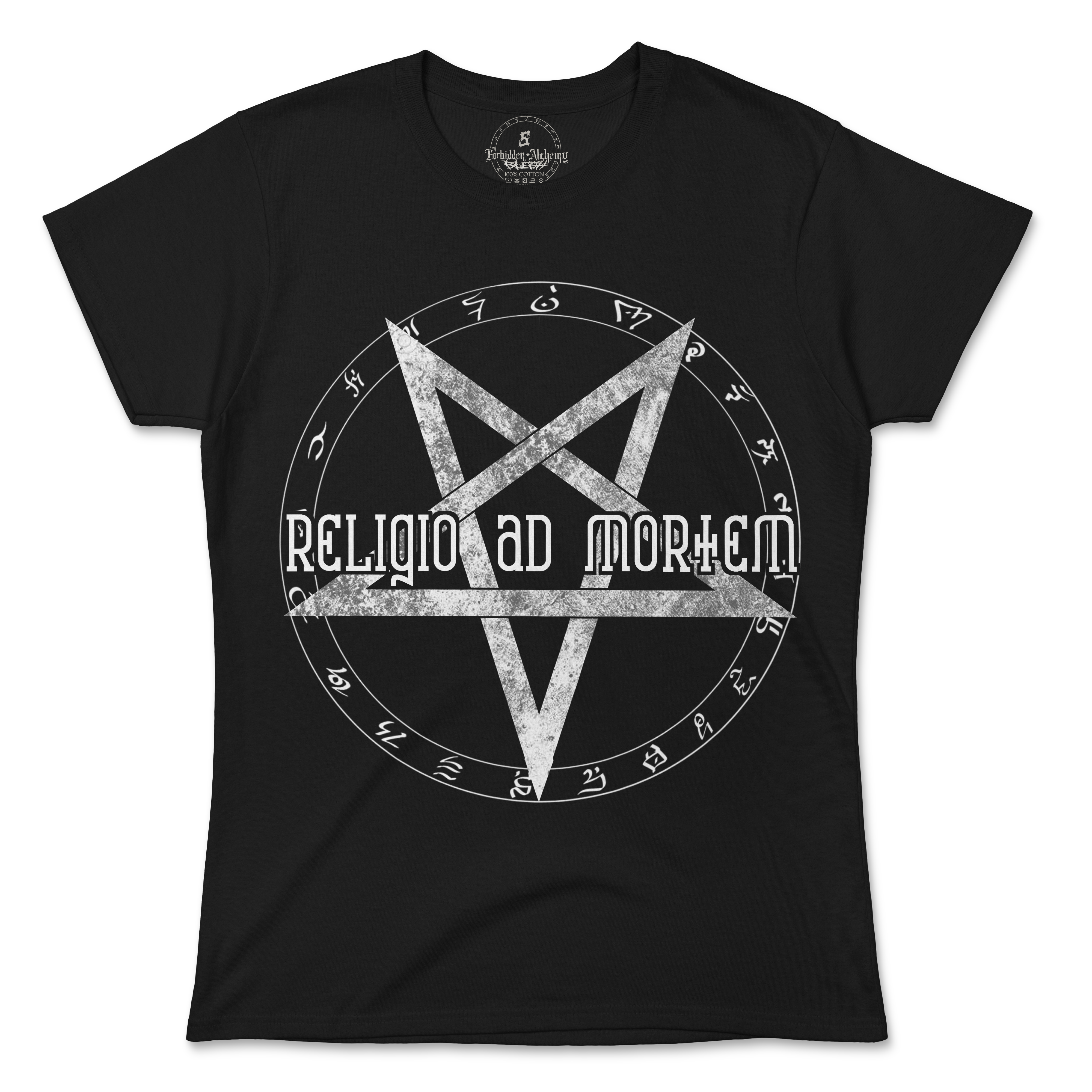 Buy Death to religion from forbidden alchemy's women's T-Shirts. 100% cotton, direct-to-garment prints, authentic alternative apparel. Tagged: WOMEN'S TEES.T-Shirtsforbidden alchemyWOMEN'S TEES