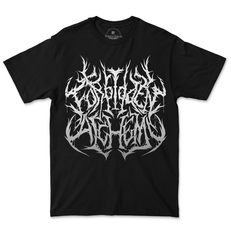 Buy F.A Black Metal from forbidden alchemy's men's T-Shirts. Premium 100% cotton, direct-to-garment prints, authentic metalcore apparel. Tagged: MEN'S TEES.T-Shirtsforbidden alchemyMEN'S TEES