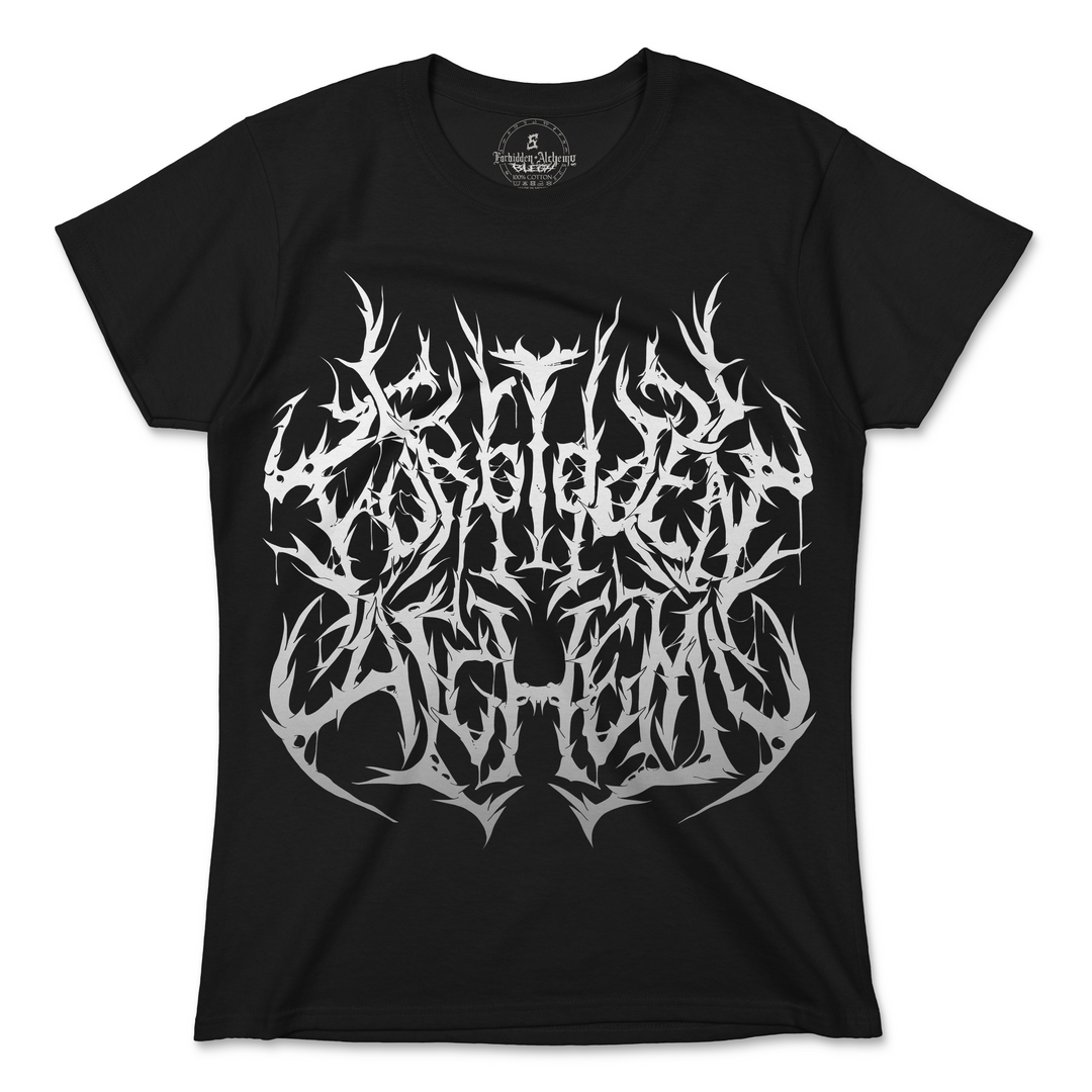 Buy F.A Black Metal from forbidden alchemy's women's T-Shirts. 100% cotton, direct-to-garment prints, authentic alternative apparel. Tagged: WOMEN'S TEES.T-Shirtsforbidden alchemyWOMEN'S TEES
