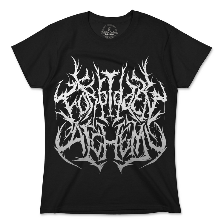 Buy F.A Black Metal from forbidden alchemy's women's T-Shirts. 100% cotton, direct-to-garment prints, authentic alternative apparel. Tagged: WOMEN'S TEES.T-Shirtsforbidden alchemyWOMEN'S TEES