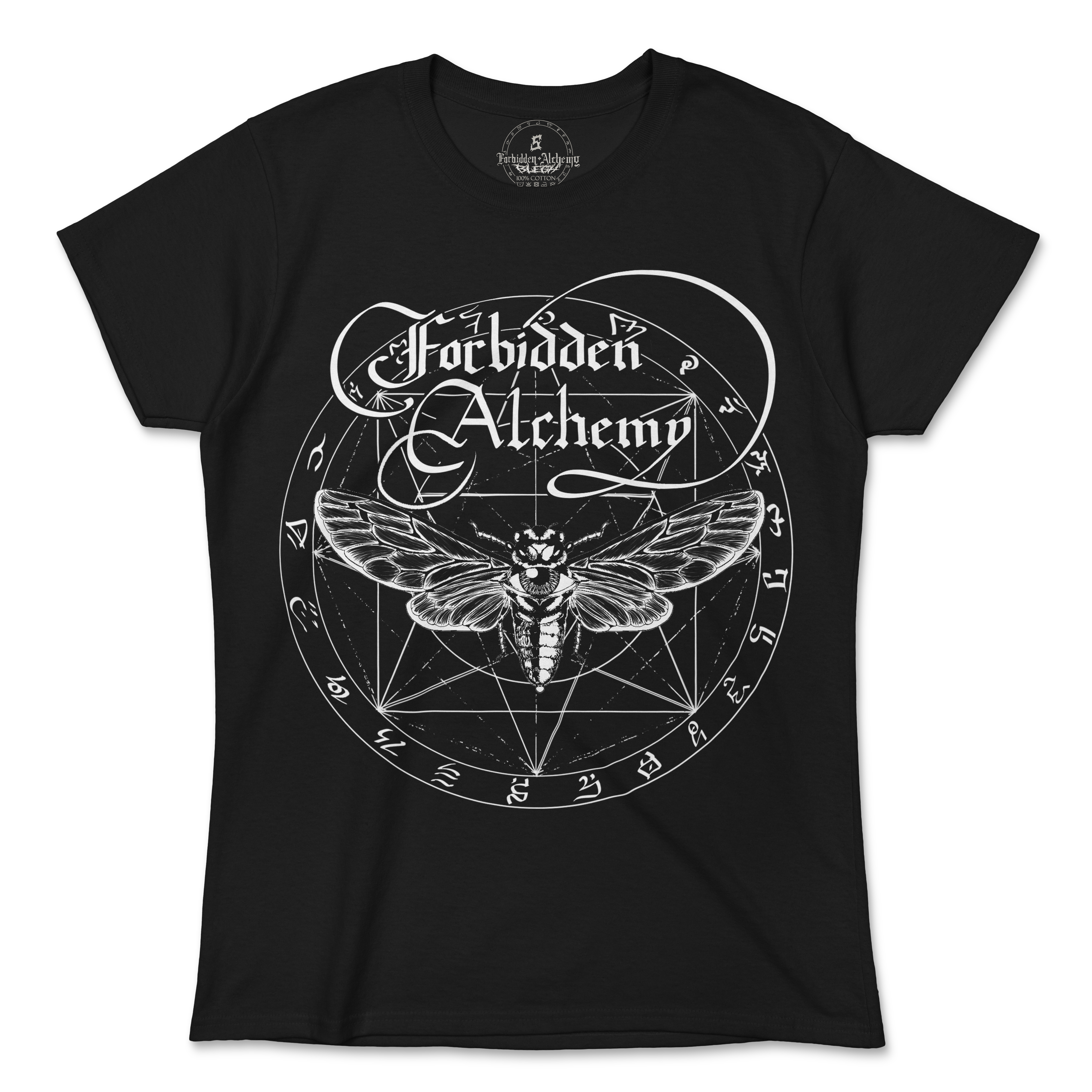 Shop Forbidden Alchemy’s women's T-shirts—100% cotton with vivid direct-to-garment (DTG) prints, inspired by authentic metalcore style. Tagged: WOMEN'S TEES.T-Shirtsforbidden alchemyWOMEN'S TEES