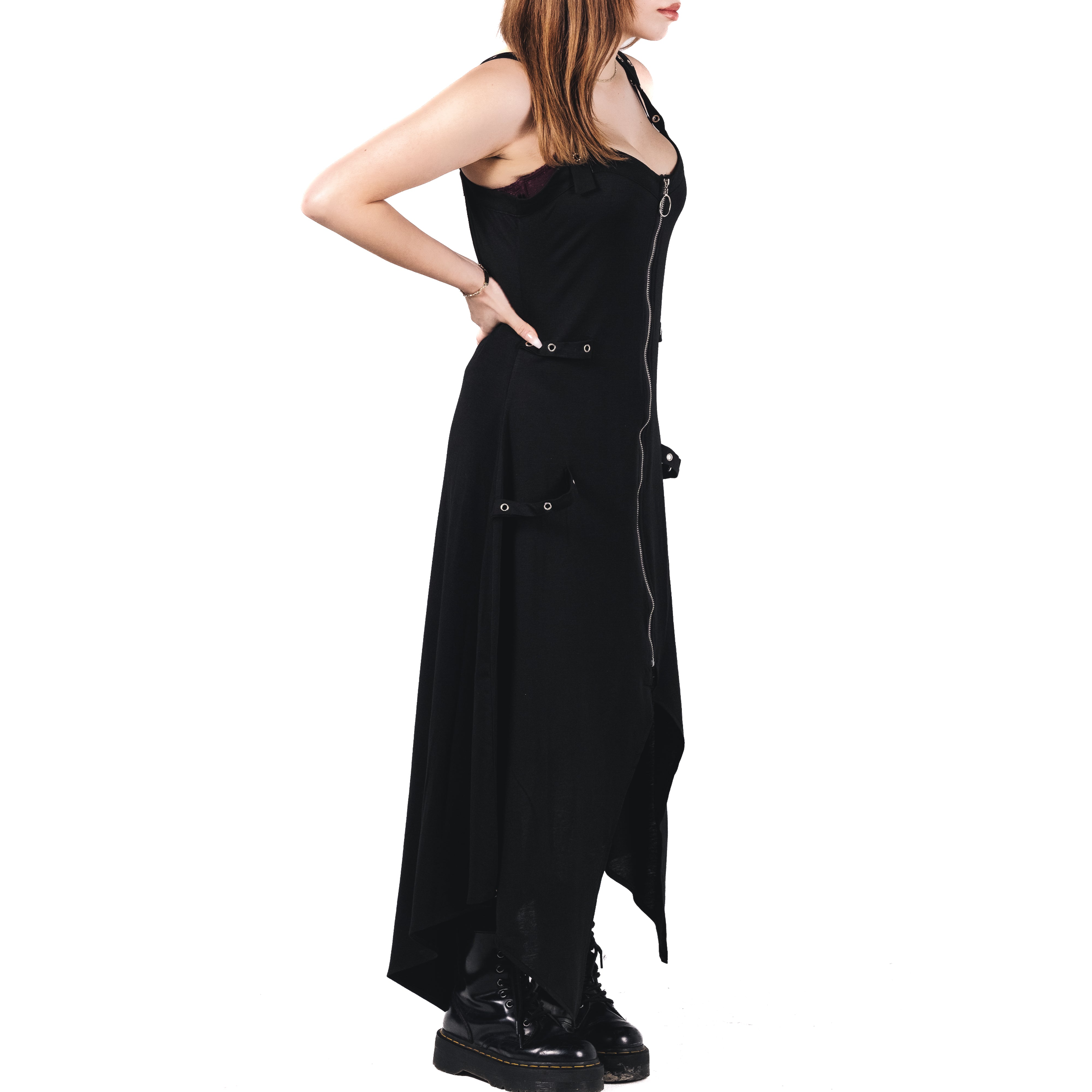 Shop the Jezebel Dress from Forbidden Alchemy’s women's slim fit dresses, featuring premium fabrics and authentic gothic aesthetics. Tagged: DRESSES.Clothingforbidden alchemyDRESSES