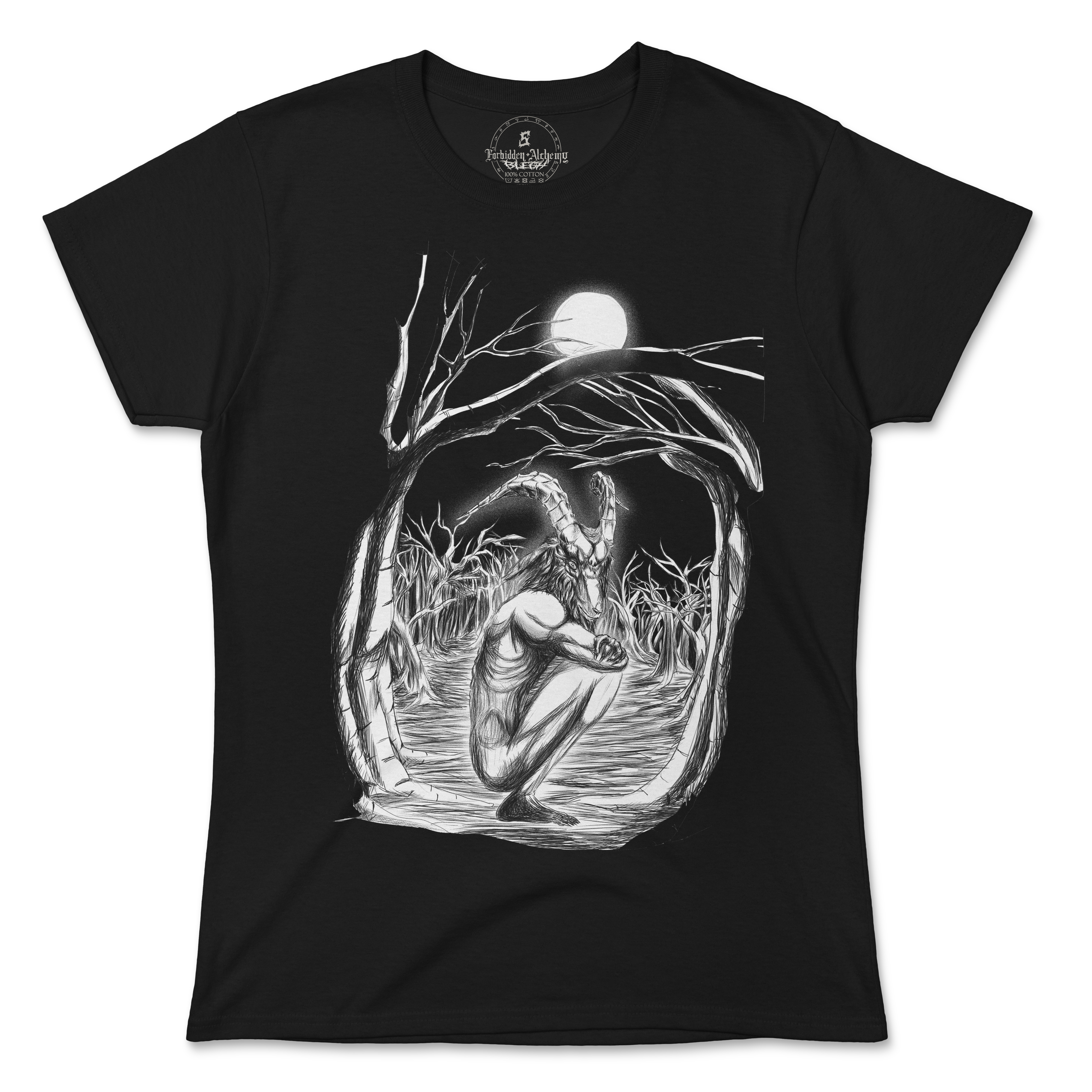 Shop Forbidden Alchemy’s women's T-shirts—100% cotton with vivid direct-to-garment (DTG) prints, inspired by authentic metalcore style. Tagged: WOMEN'S TEES.T-Shirtsforbidden alchemyWOMEN'S TEES