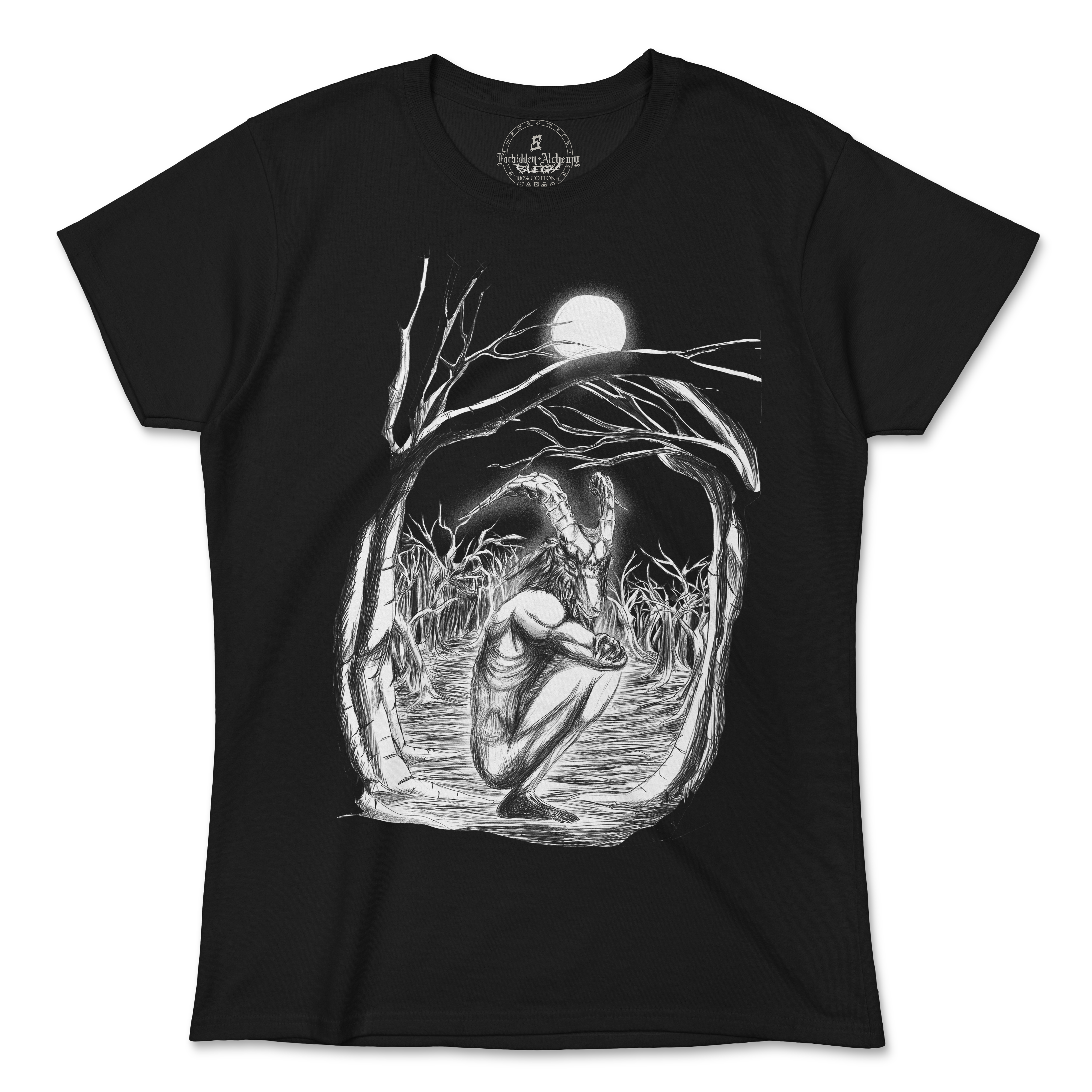 Shop Forbidden Alchemy’s women's T-shirts—100% cotton with vivid direct-to-garment (DTG) prints, inspired by authentic metalcore style. Tagged: WOMEN'S TEES.T-Shirtsforbidden alchemyWOMEN'S TEES