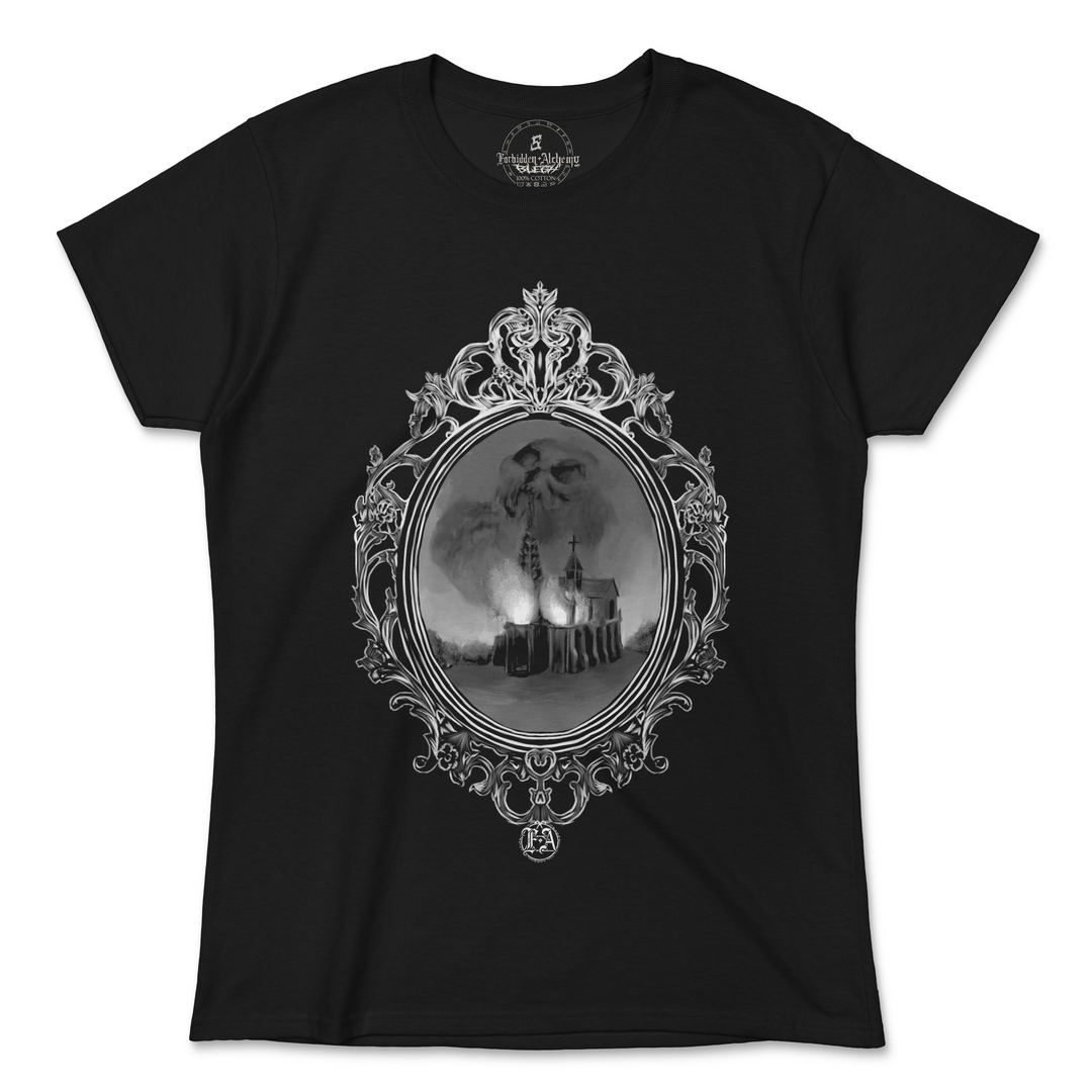 Shop Forbidden Alchemy’s women's T-shirts—100% cotton with vivid direct-to-garment (DTG) prints, inspired by authentic metalcore style. Tagged: WOMEN'S TEES.T-Shirtsforbidden alchemyWOMEN'S TEES