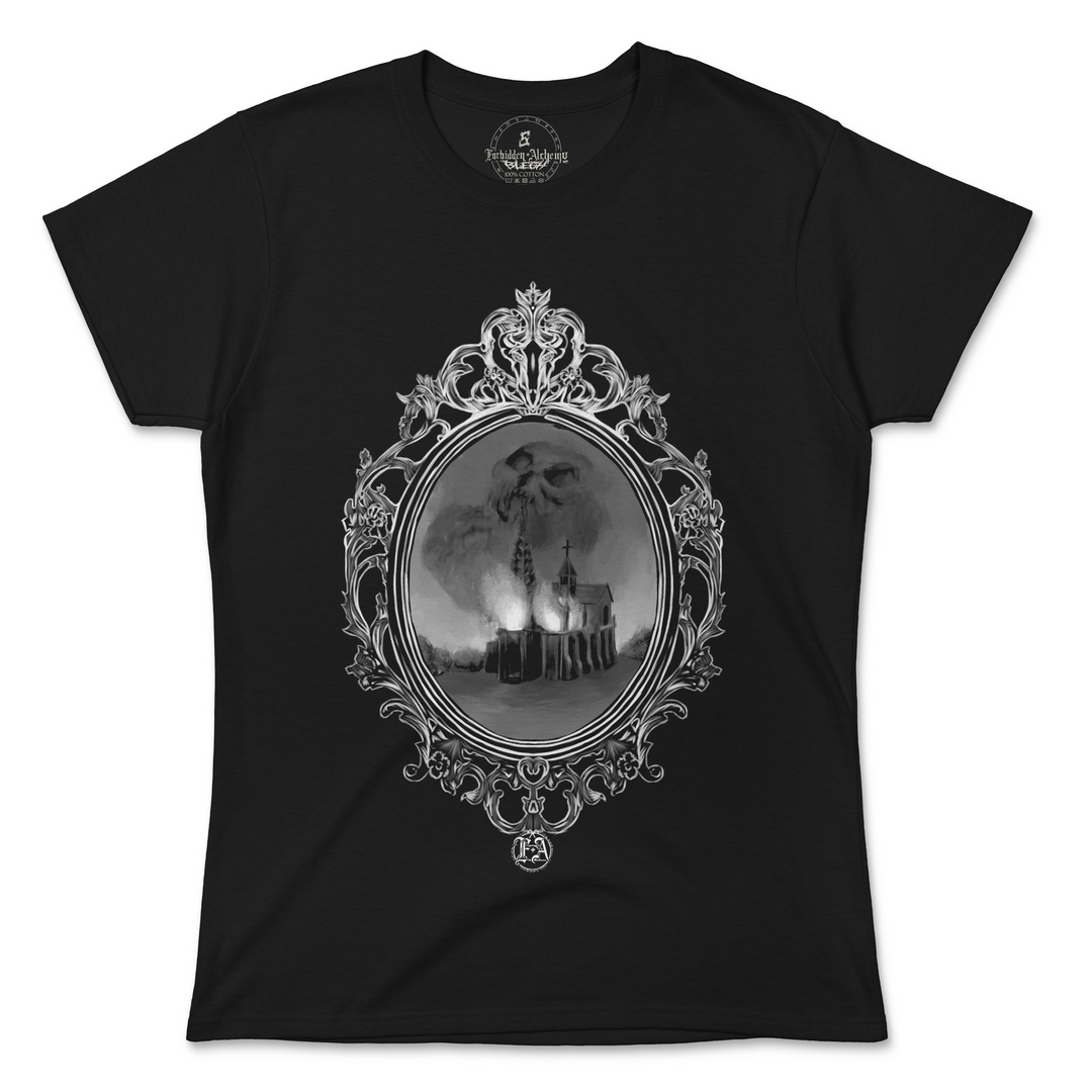 Shop Forbidden Alchemy’s women's T-shirts—100% cotton with vivid direct-to-garment (DTG) prints, inspired by authentic metalcore style. Tagged: WOMEN'S TEES.T-Shirtsforbidden alchemyWOMEN'S TEES