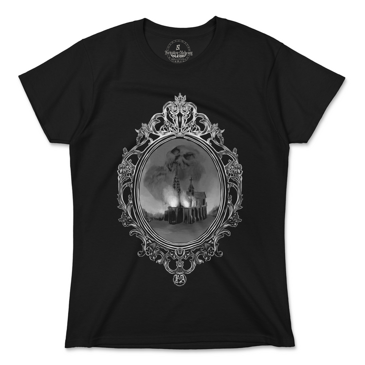 Shop Forbidden Alchemy’s women's T-shirts—100% cotton with vivid direct-to-garment (DTG) prints, inspired by authentic metalcore style. Tagged: WOMEN'S TEES.T-Shirtsforbidden alchemyWOMEN'S TEES