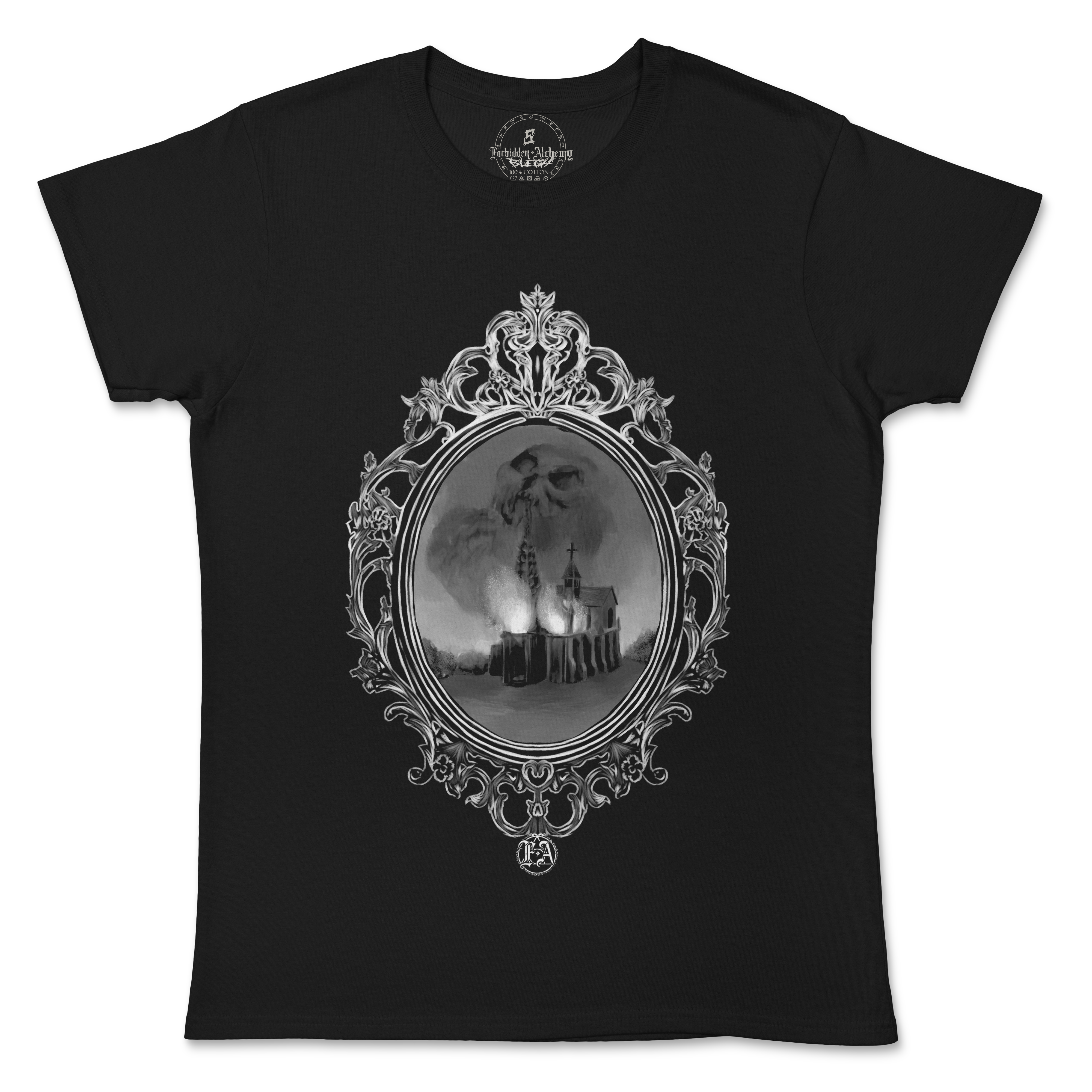 Shop Forbidden Alchemy’s women's T-shirts—100% cotton with vivid direct-to-garment (DTG) prints, inspired by authentic metalcore style. Tagged: WOMEN'S TEES.T-Shirtsforbidden alchemyWOMEN'S TEES