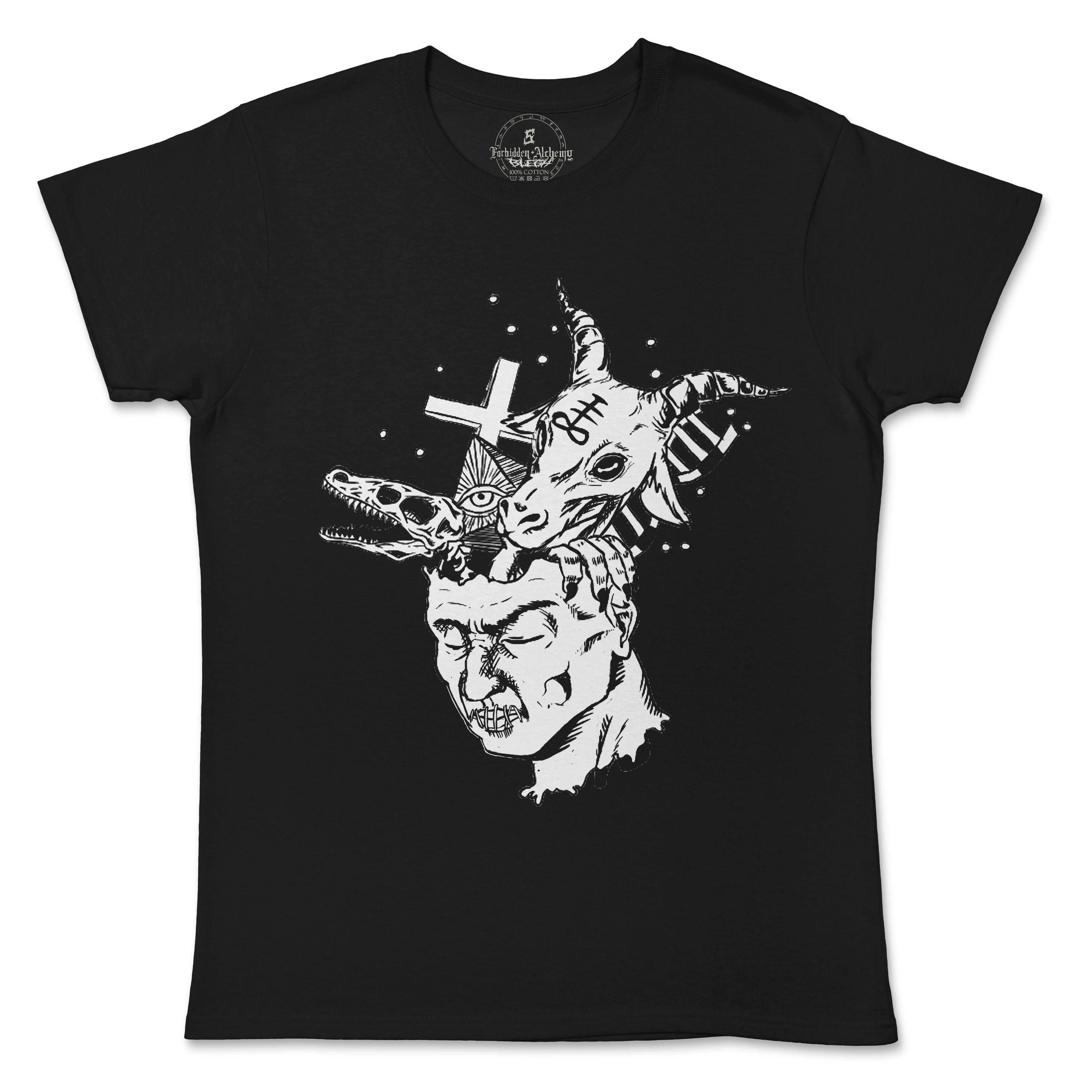 Shop Forbidden Alchemy’s women's T-shirts—100% cotton with vivid direct-to-garment (DTG) prints, inspired by authentic metalcore style. Tagged: WOMEN'S TEES.T-Shirtsforbidden alchemyWOMEN'S TEES