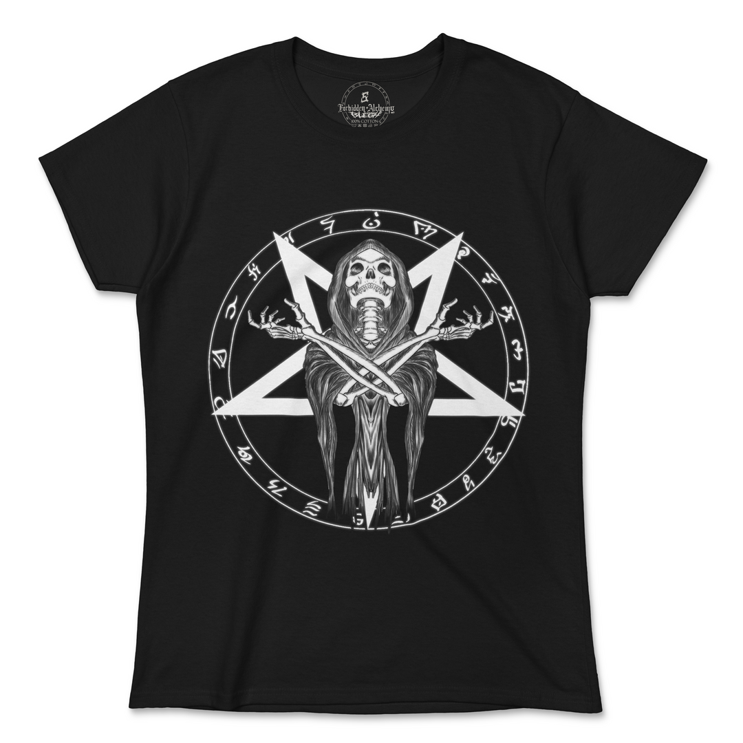 Shop Forbidden Alchemy’s women's T-shirts—100% cotton with vivid direct-to-garment (DTG) prints, inspired by authentic metalcore style. Tagged: WOMEN'S TEES.T-Shirtsforbidden alchemyWOMEN'S TEES