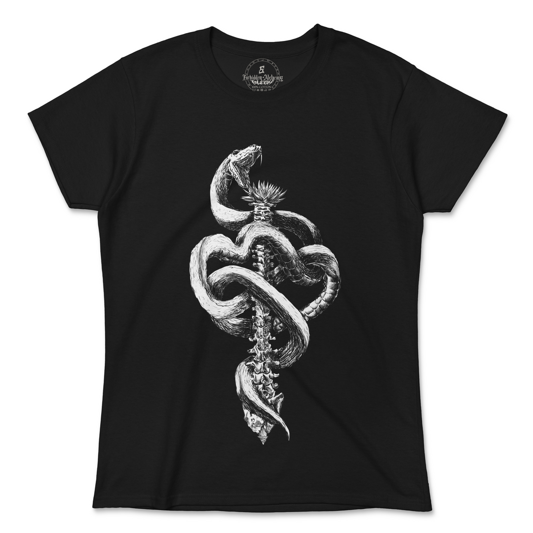 Shop Forbidden Alchemy’s women's T-shirts—100% cotton with vivid direct-to-garment (DTG) prints, inspired by authentic metalcore style. Tagged: WOMEN'S TEES.T-Shirtsforbidden alchemyWOMEN'S TEES