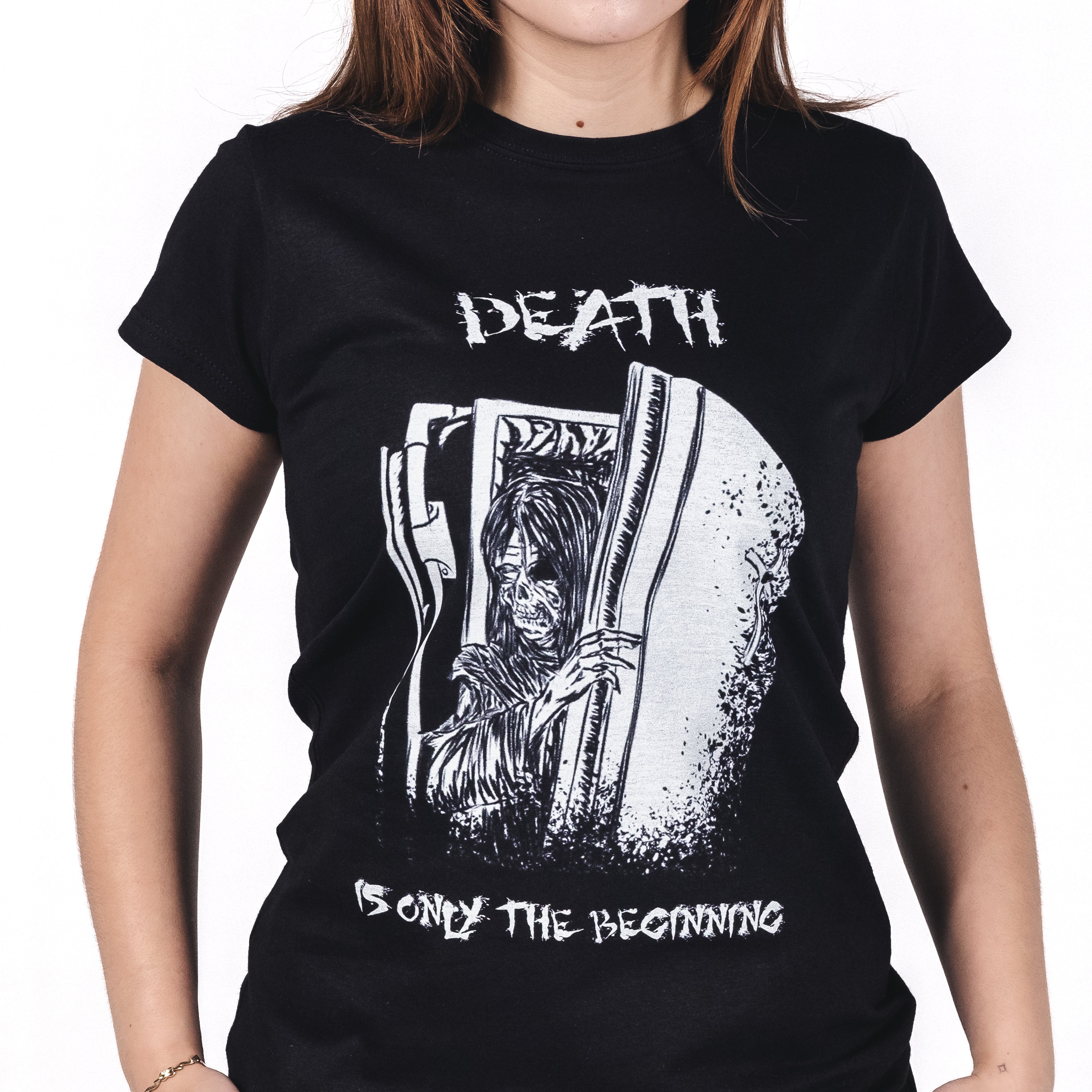 Buy The Beginning from forbidden alchemy's women's T-Shirts. 100% cotton, direct-to-garment prints, authentic alternative apparel. Tagged: WOMEN'S TEES.T-Shirtsforbidden alchemyWOMEN'S TEES