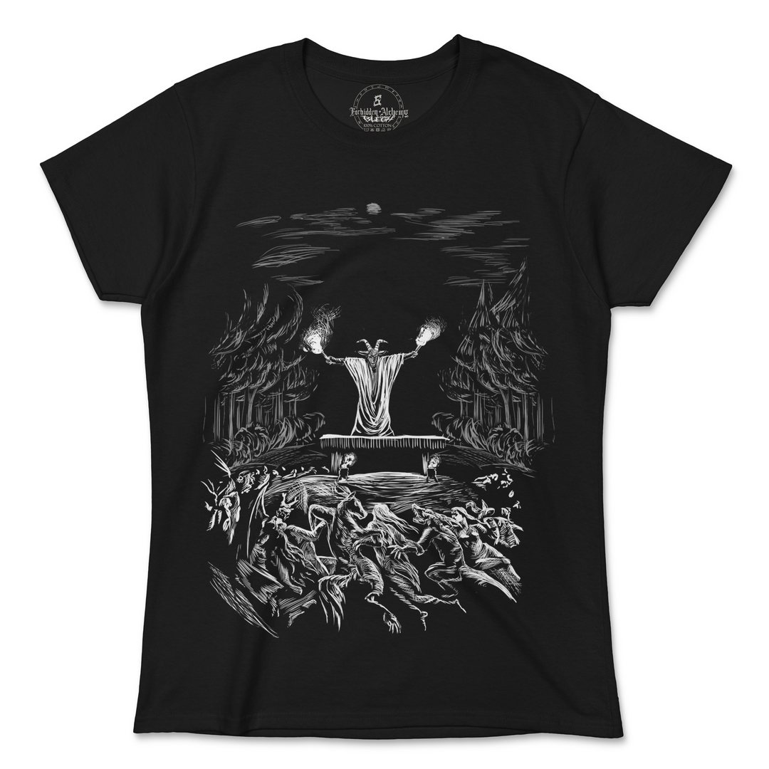 Shop Forbidden Alchemy’s women's T-shirts—100% cotton with vivid direct-to-garment (DTG) prints, inspired by authentic metalcore style. Tagged: WOMEN'S TEES.T-Shirtsforbidden alchemyWOMEN'S TEES