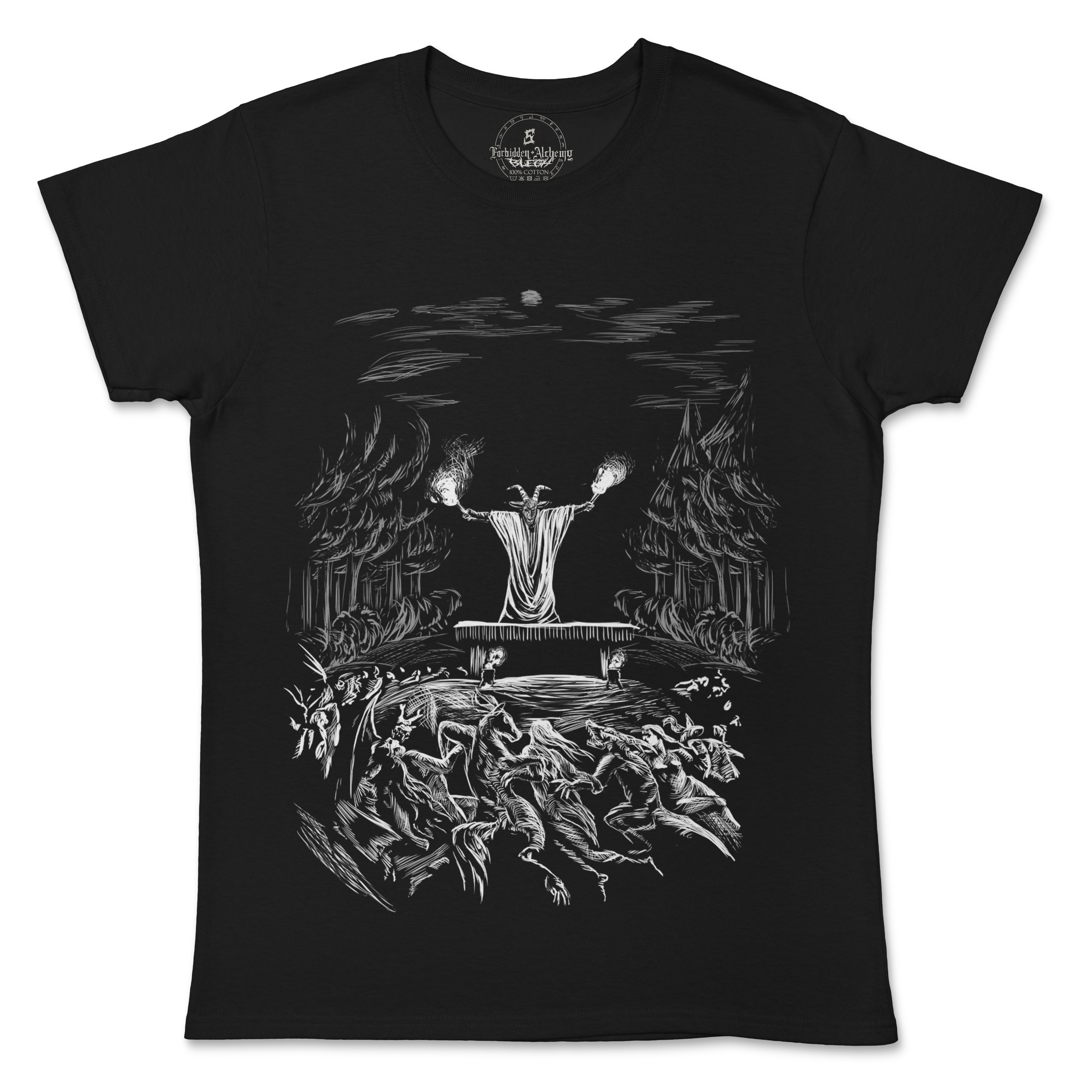Shop Forbidden Alchemy’s women's T-shirts—100% cotton with vivid direct-to-garment (DTG) prints, inspired by authentic metalcore style. Tagged: WOMEN'S TEES.T-Shirtsforbidden alchemyWOMEN'S TEES