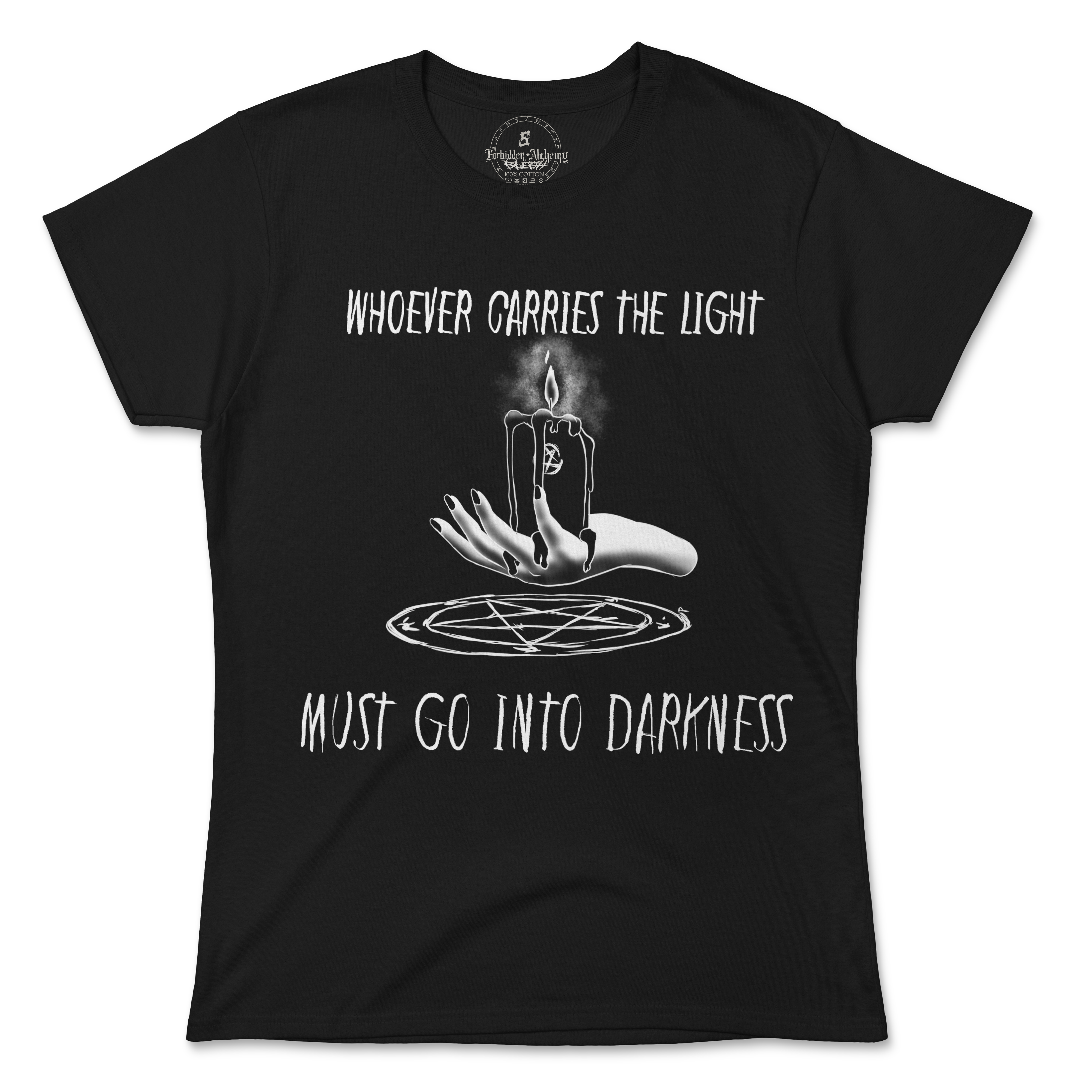Shop Forbidden Alchemy’s women's T-shirts—100% cotton with vivid direct-to-garment (DTG) prints, inspired by authentic metalcore style. Tagged: WOMEN'S TEES.T-Shirtsforbidden alchemyWOMEN'S TEES