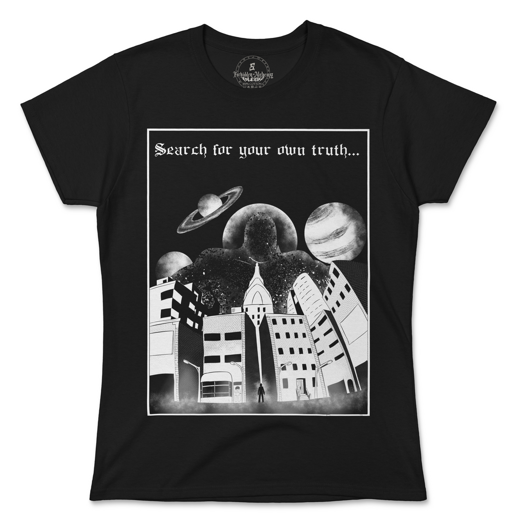Buy The Truth from forbidden alchemy's women's T-Shirts. 100% cotton, direct-to-garment prints, authentic alternative apparel. Tagged: WOMEN'S TEES.T-Shirtsforbidden alchemyWOMEN'S TEES