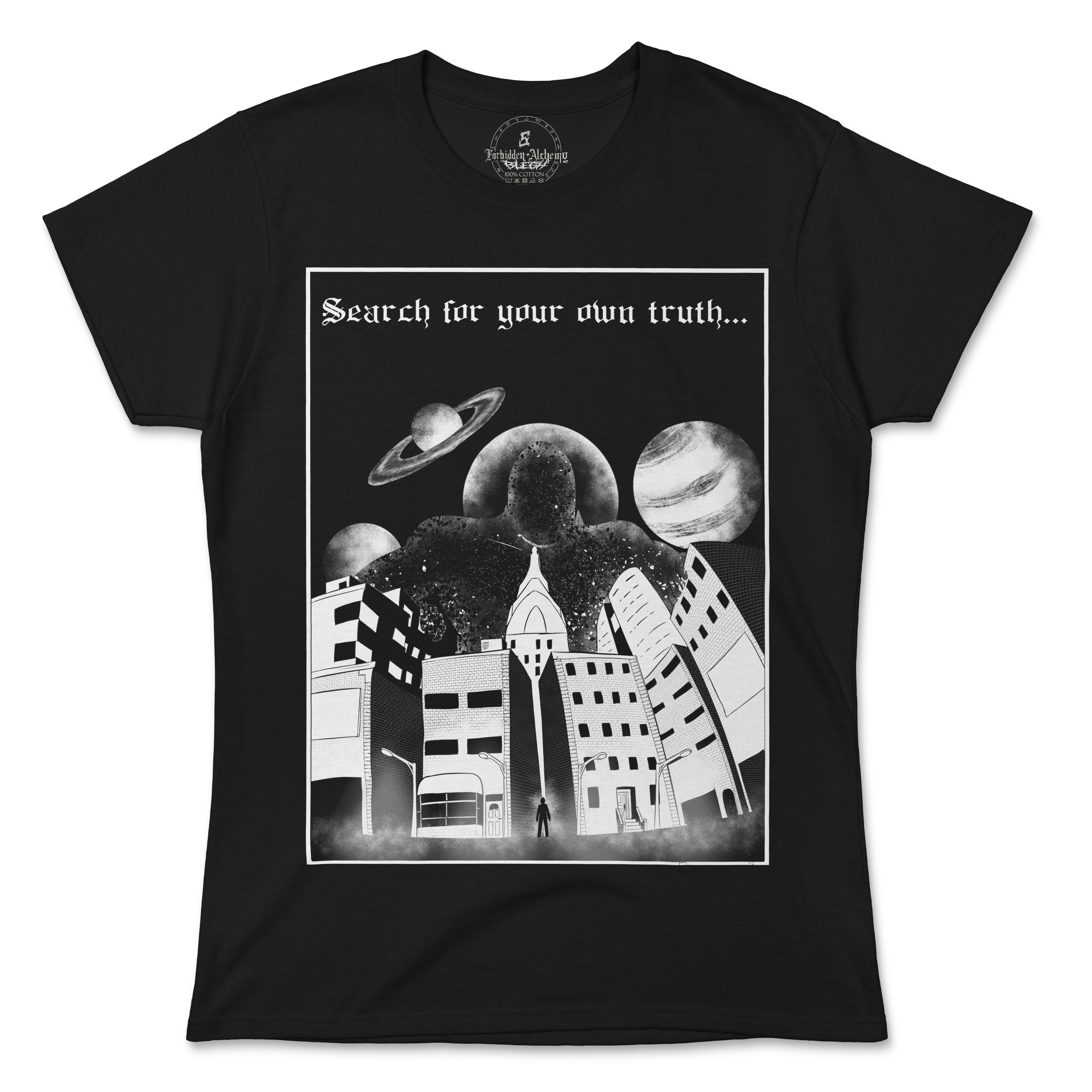 Buy The Truth from forbidden alchemy's women's T-Shirts. 100% cotton, direct-to-garment prints, authentic alternative apparel. Tagged: WOMEN'S TEES.T-Shirtsforbidden alchemyWOMEN'S TEES