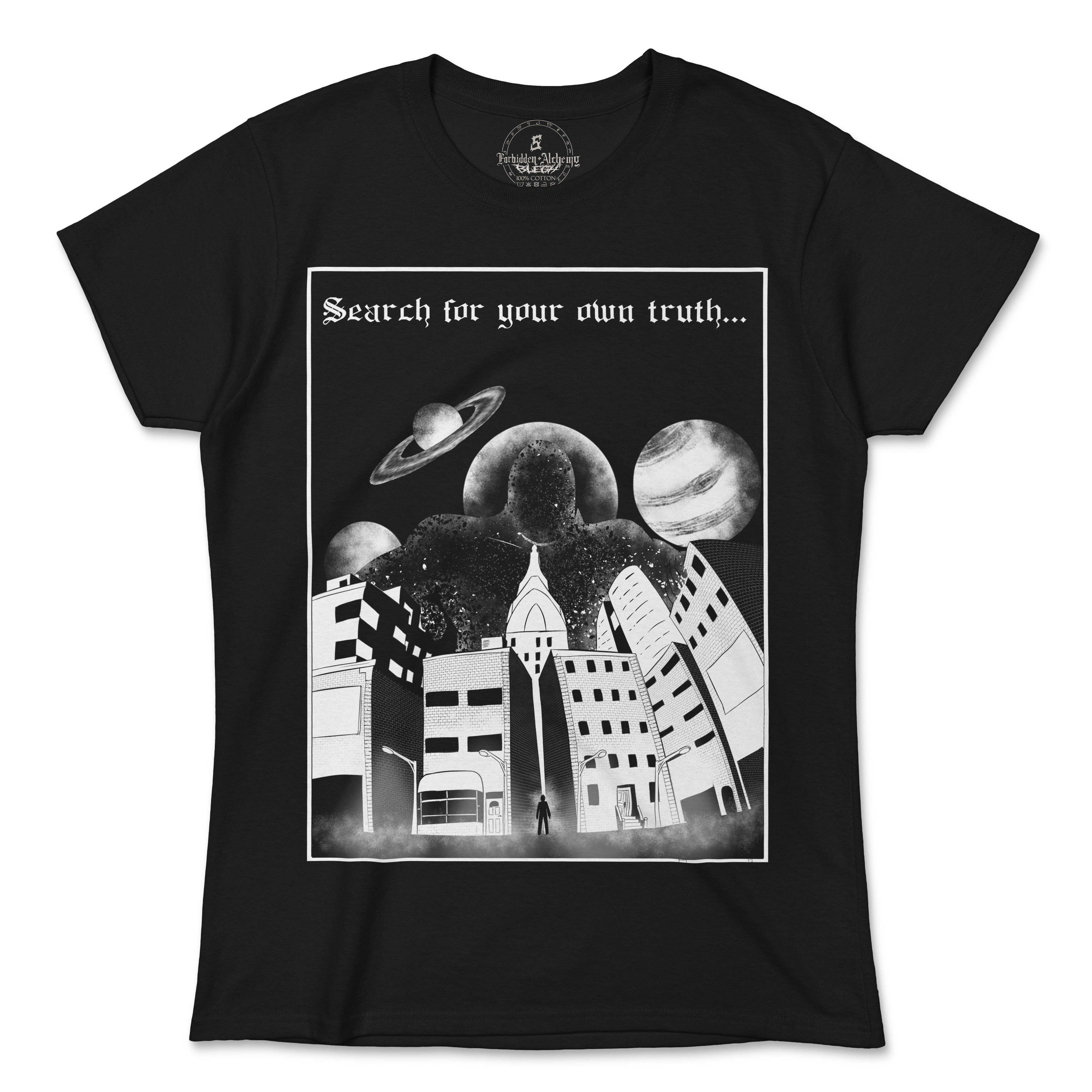 Buy The Truth from forbidden alchemy's women's T-Shirts. 100% cotton, direct-to-garment prints, authentic alternative apparel. Tagged: WOMEN'S TEES.T-Shirtsforbidden alchemyWOMEN'S TEES