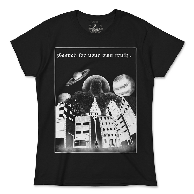Buy The Truth from forbidden alchemy's women's T-Shirts. 100% cotton, direct-to-garment prints, authentic alternative apparel. Tagged: WOMEN'S TEES.T-Shirtsforbidden alchemyWOMEN'S TEES