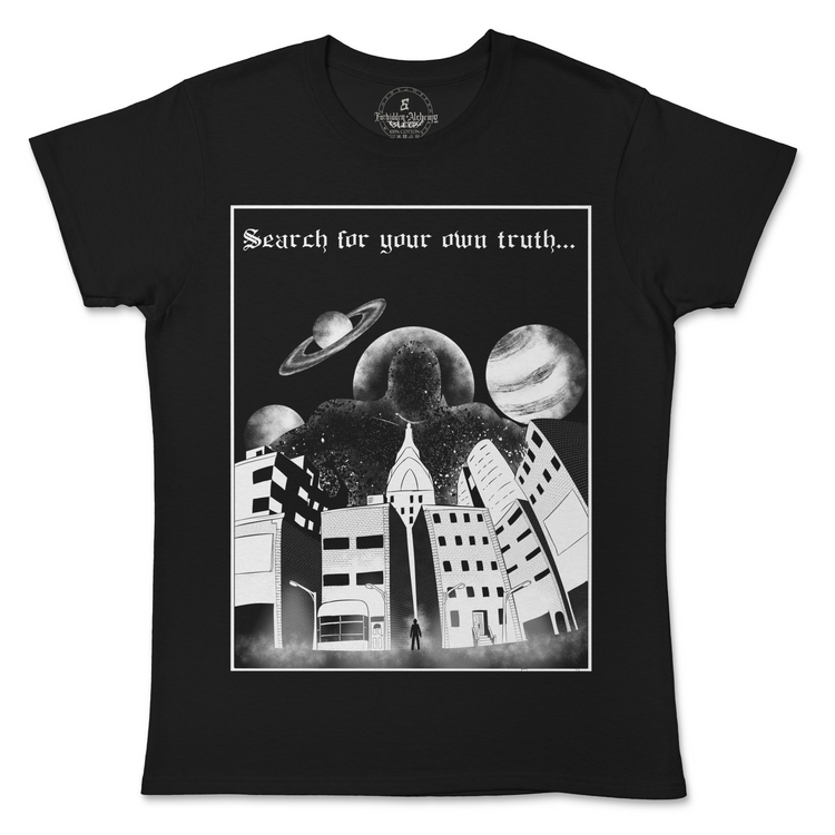 Buy The Truth from forbidden alchemy's women's T-Shirts. 100% cotton, direct-to-garment prints, authentic alternative apparel. Tagged: WOMEN'S TEES.T-Shirtsforbidden alchemyWOMEN'S TEES
