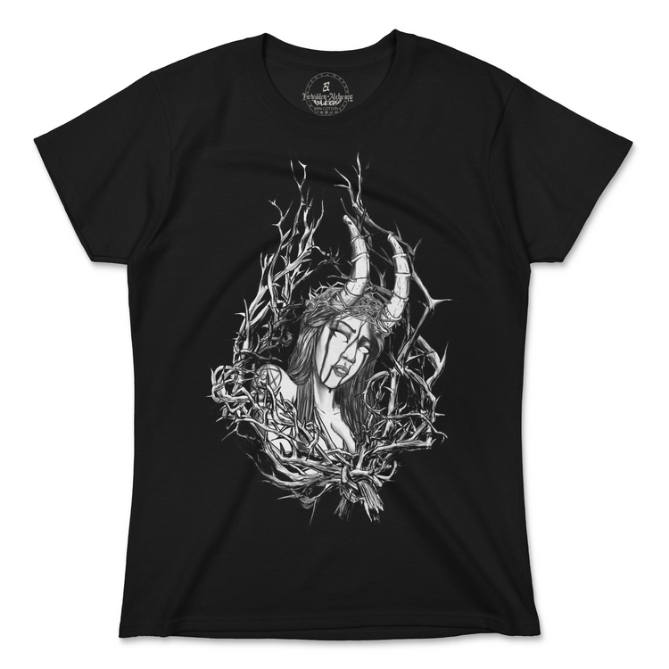 Buy Thorn from forbidden alchemy's women's T-Shirts. 100% cotton, direct-to-garment prints, authentic alternative apparel. Tagged: WOMEN'S TEES.T-Shirtsforbidden alchemyWOMEN'S TEES