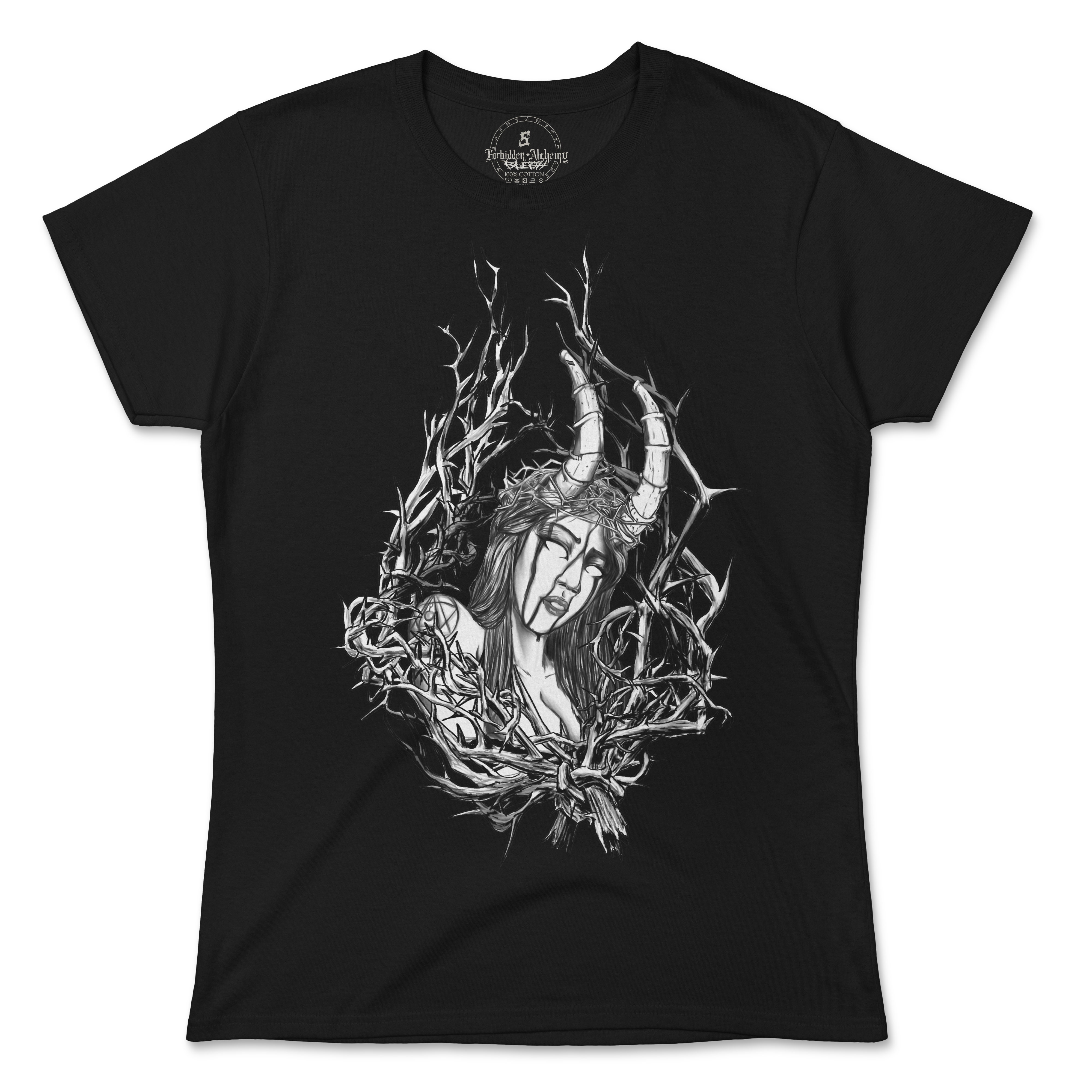 Buy Thorn from forbidden alchemy's women's T-Shirts. 100% cotton, direct-to-garment prints, authentic alternative apparel. Tagged: WOMEN'S TEES.T-Shirtsforbidden alchemyWOMEN'S TEES