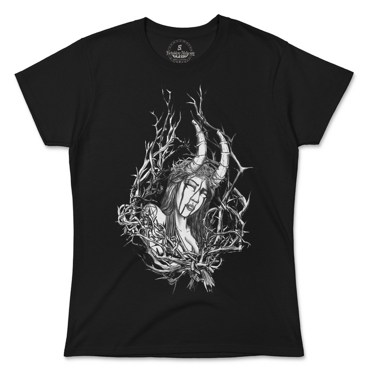 Buy Thorn from forbidden alchemy's women's T-Shirts. 100% cotton, direct-to-garment prints, authentic alternative apparel. Tagged: WOMEN'S TEES.T-Shirtsforbidden alchemyWOMEN'S TEES