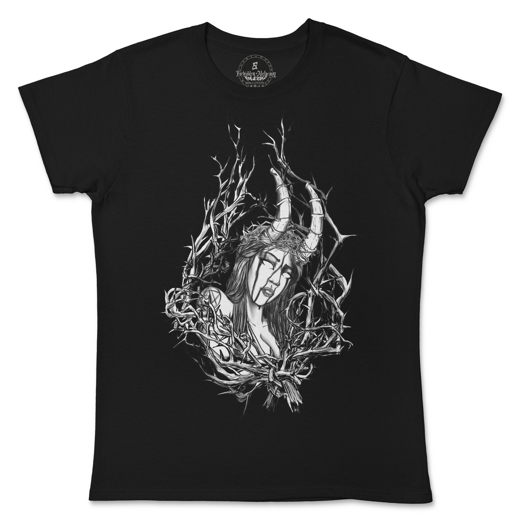 Buy Thorn from forbidden alchemy's women's T-Shirts. 100% cotton, direct-to-garment prints, authentic alternative apparel. Tagged: WOMEN'S TEES.T-Shirtsforbidden alchemyWOMEN'S TEES