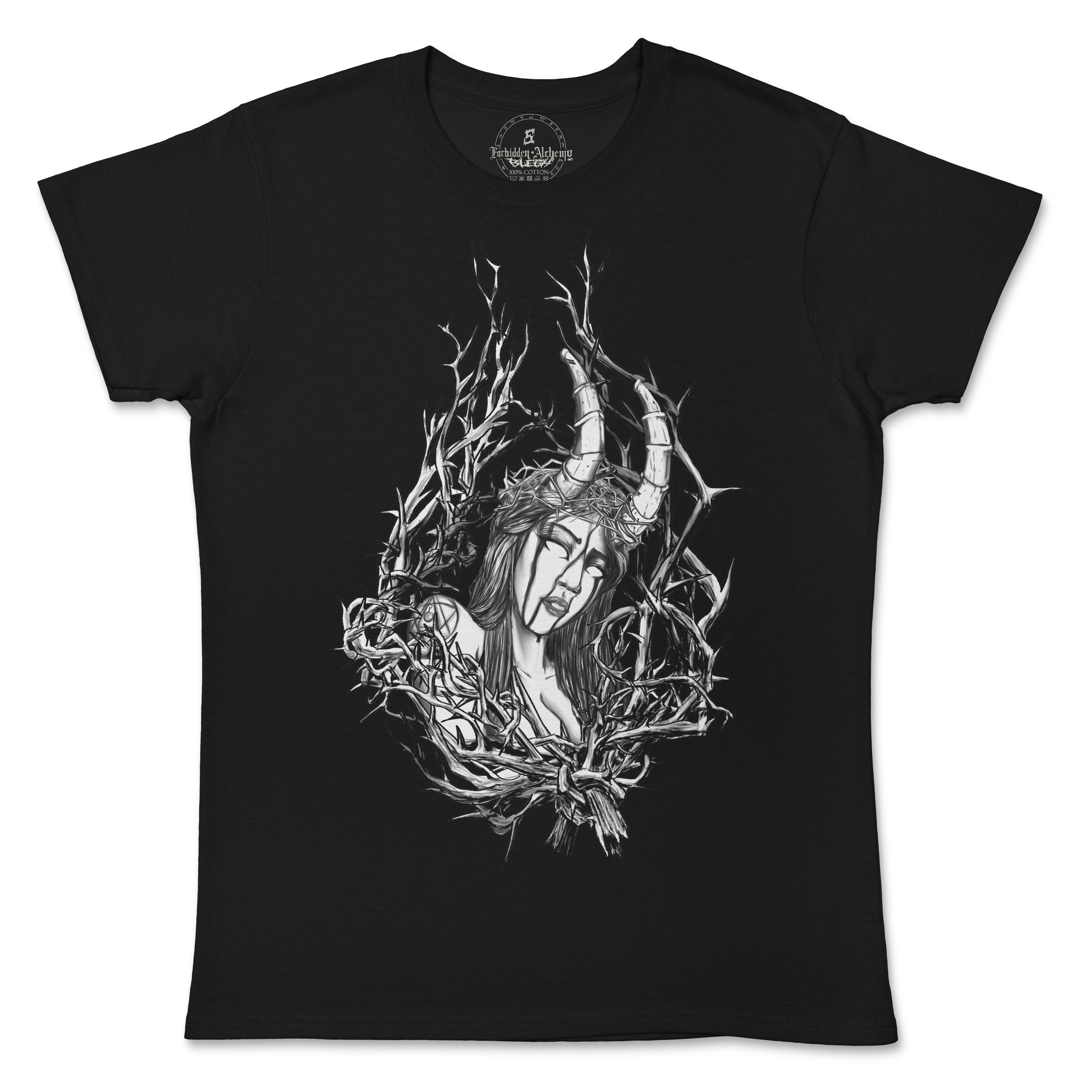 Buy Thorn from forbidden alchemy's women's T-Shirts. 100% cotton, direct-to-garment prints, authentic alternative apparel. Tagged: WOMEN'S TEES.T-Shirtsforbidden alchemyWOMEN'S TEES