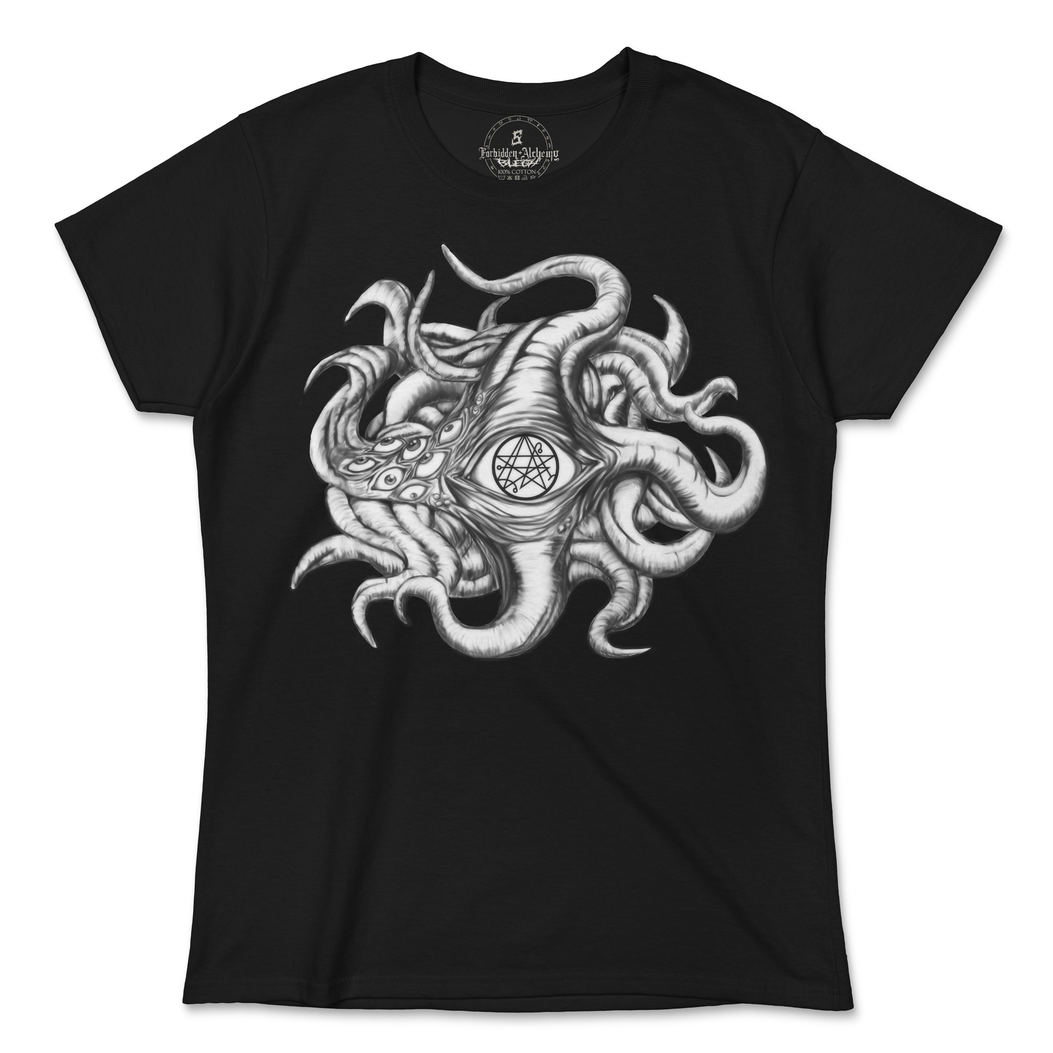 Shop Forbidden Alchemy’s women's T-shirts—100% cotton with vivid direct-to-garment (DTG) prints, inspired by authentic metalcore style. Tagged: WOMEN'S TEES.T-Shirtsforbidden alchemyWOMEN'S TEES