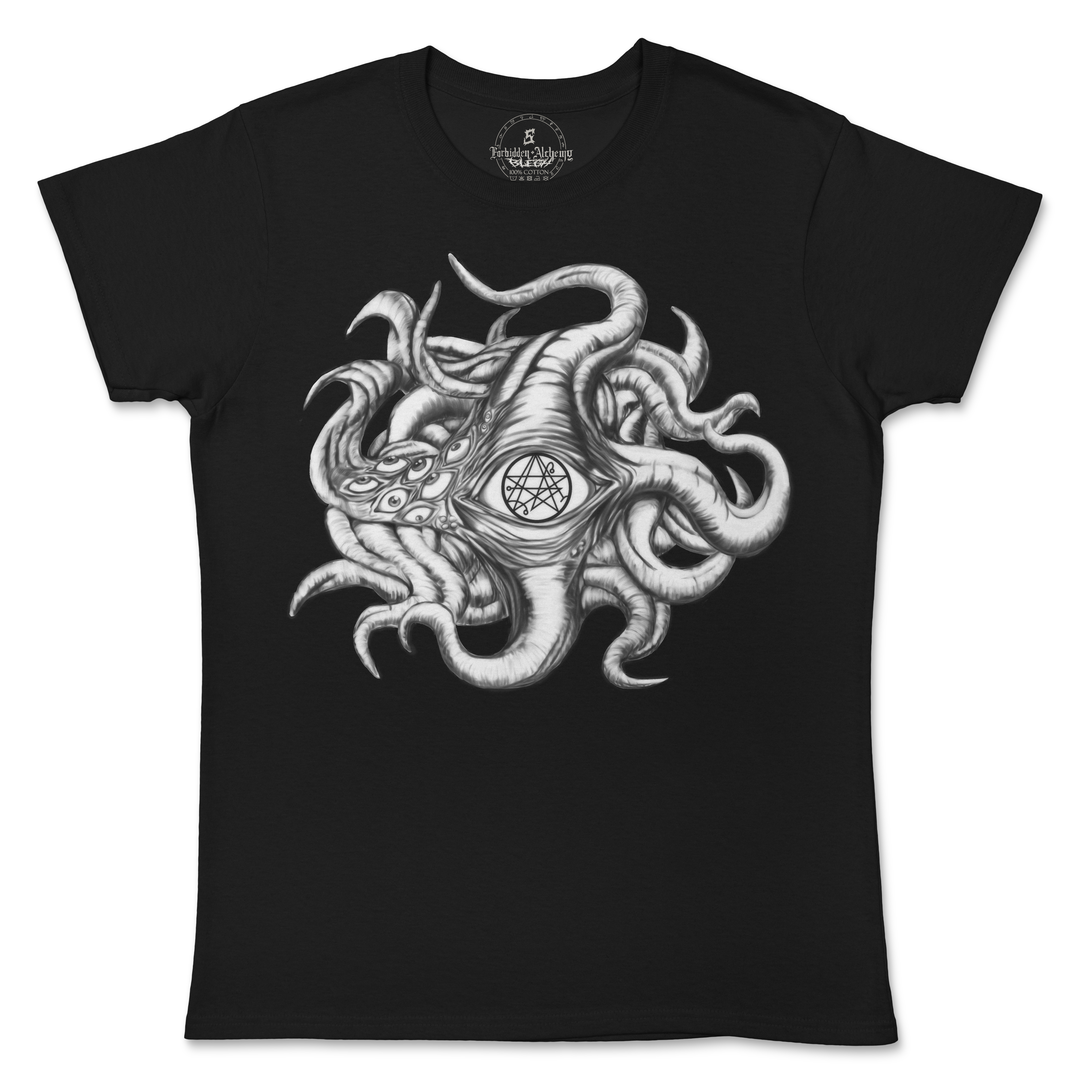 Shop Forbidden Alchemy’s women's T-shirts—100% cotton with vivid direct-to-garment (DTG) prints, inspired by authentic metalcore style. Tagged: WOMEN'S TEES.T-Shirtsforbidden alchemyWOMEN'S TEES