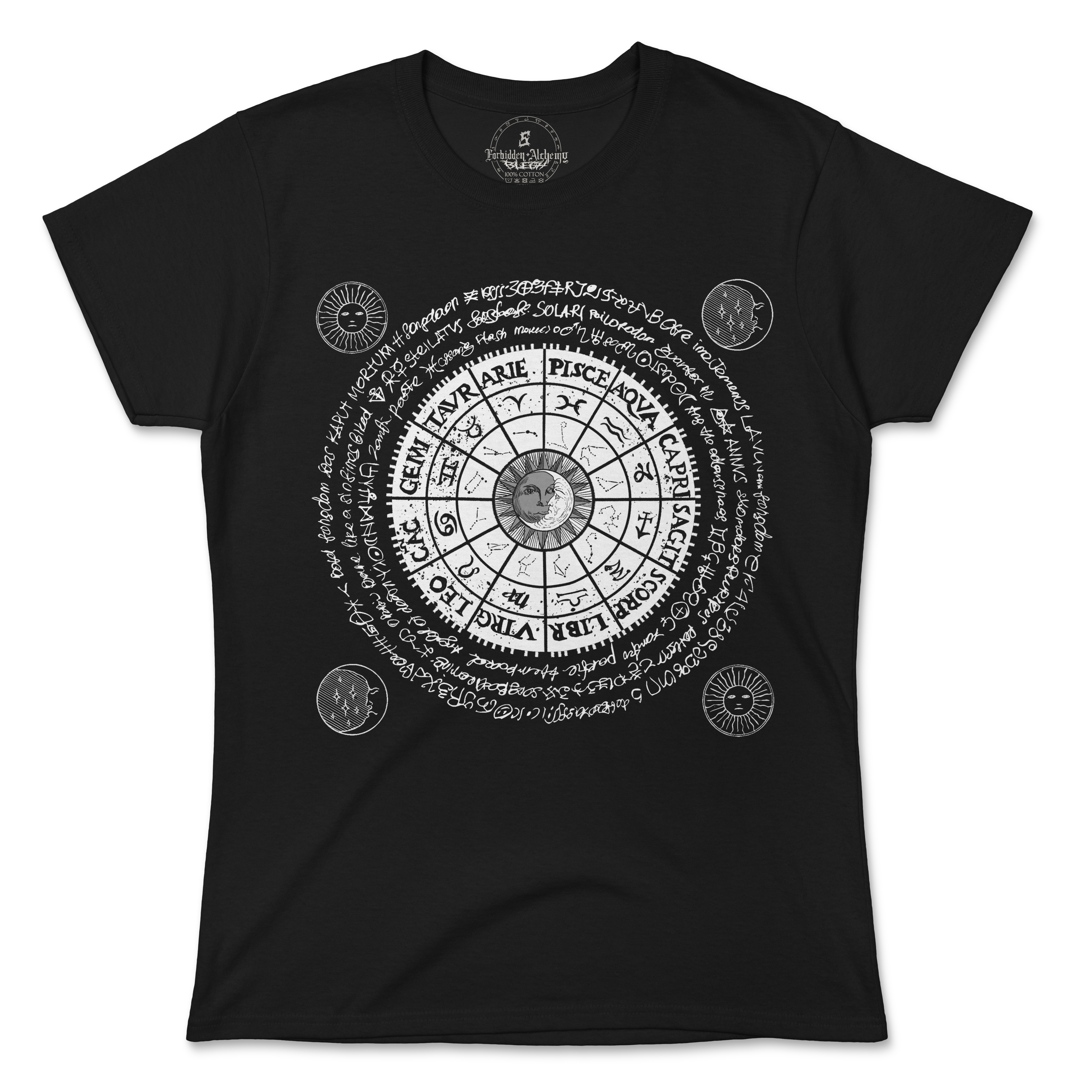 Shop Forbidden Alchemy’s women's T-shirts—100% cotton with vivid direct-to-garment (DTG) prints, inspired by authentic metalcore style. Tagged: WOMEN'S TEES.T-Shirtsforbidden alchemyWOMEN'S TEES