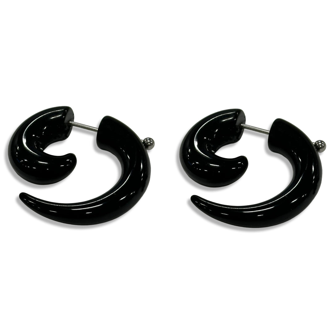 Black Horn - Earrings