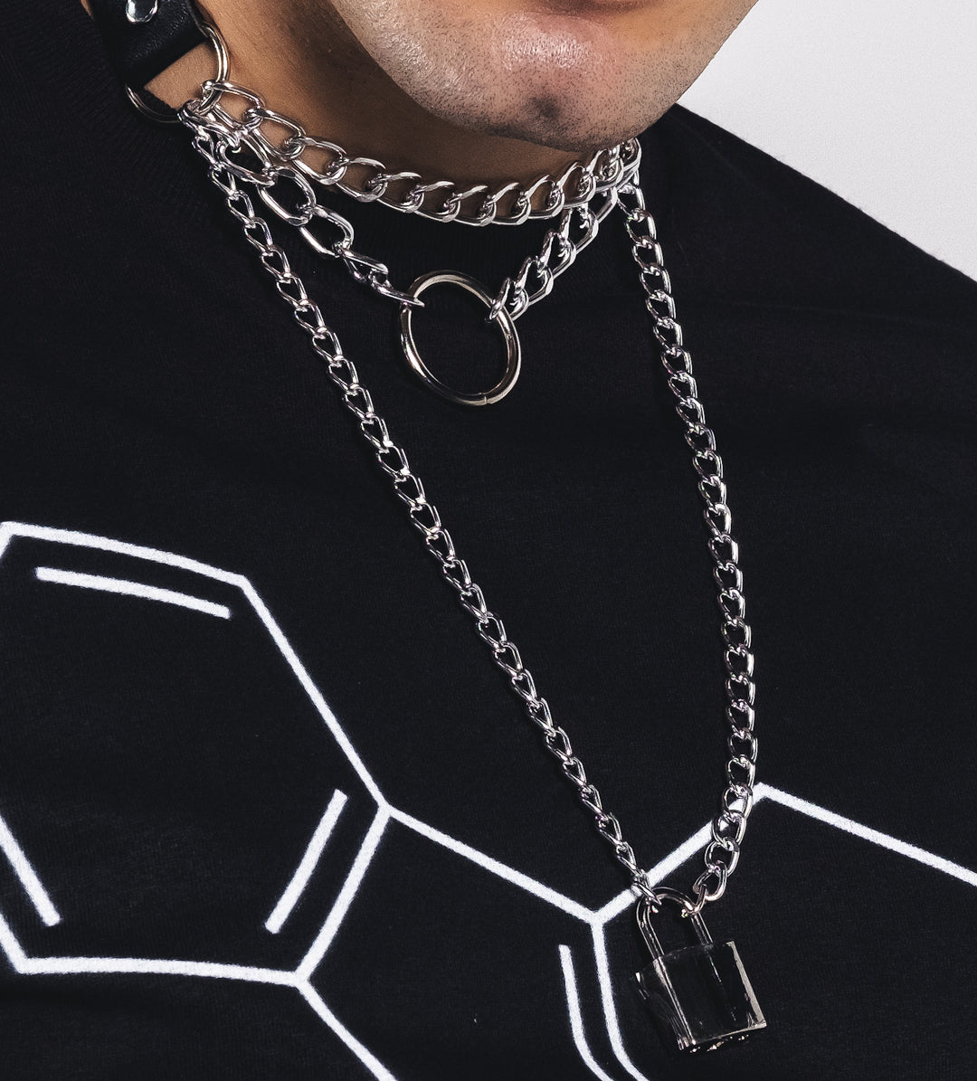 Shop Lock & Key- Choker from Forbidden Alchemy’s premium leather chokers. Adjustable fit, alloy studs, and authentic metalcore-inspired designs. Tagged: Choker.Necklacesforbidden alchemyChoker