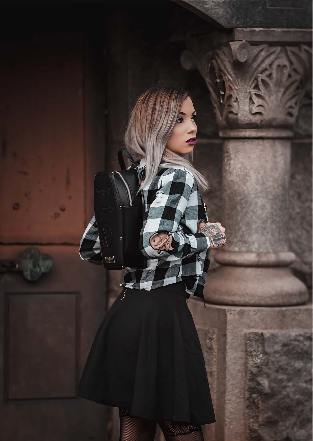 Shop Open your Mind * Backpack from forbidden alchemy's vegan leather backpacks. Premium quality, cruelty-free, alternative style accessories. Tagged: bags.Backpacksforbidden alchemybags