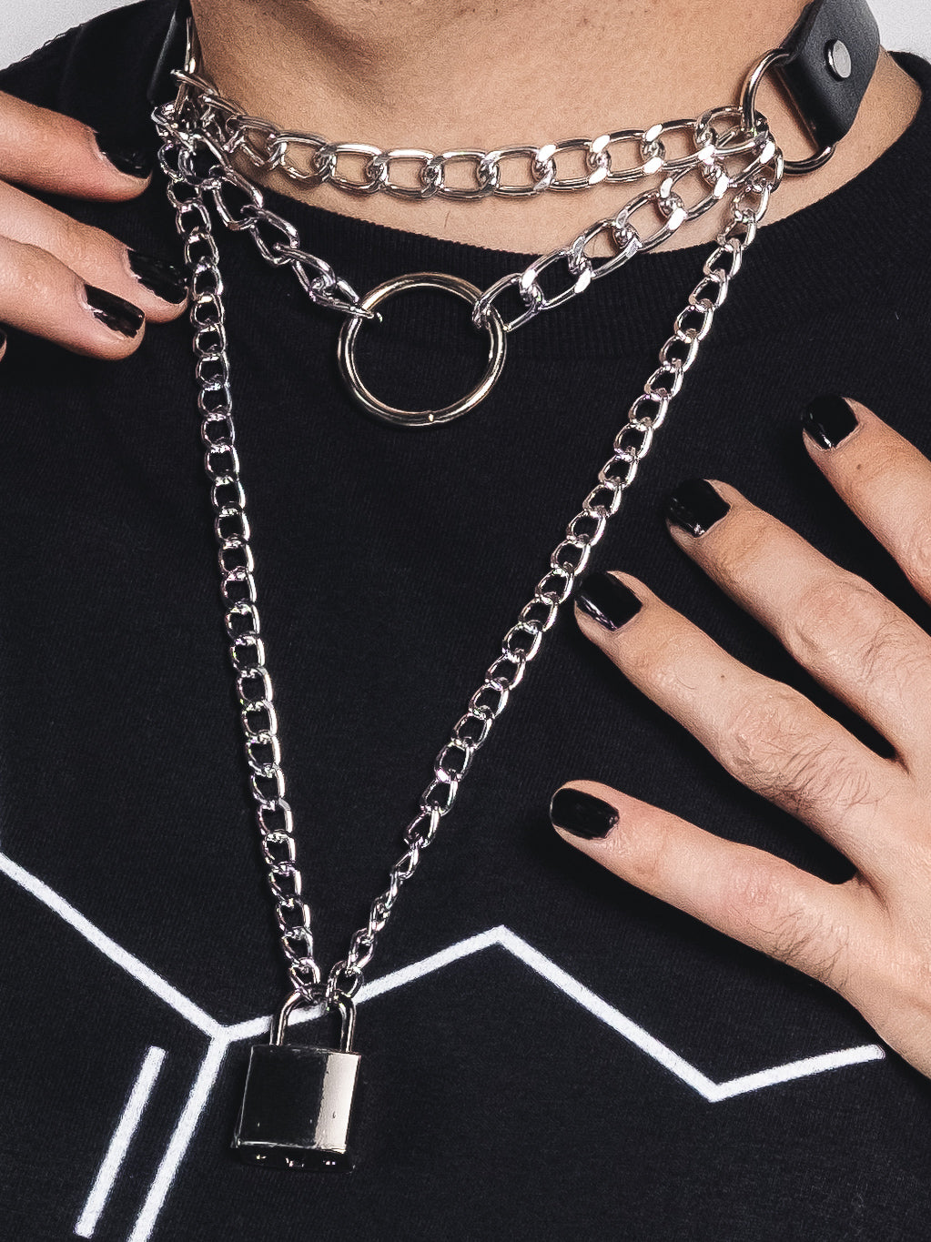 Shop Lock & Key- Choker from Forbidden Alchemy’s premium leather chokers. Adjustable fit, alloy studs, and authentic metalcore-inspired designs. Tagged: Choker.Necklacesforbidden alchemyChoker