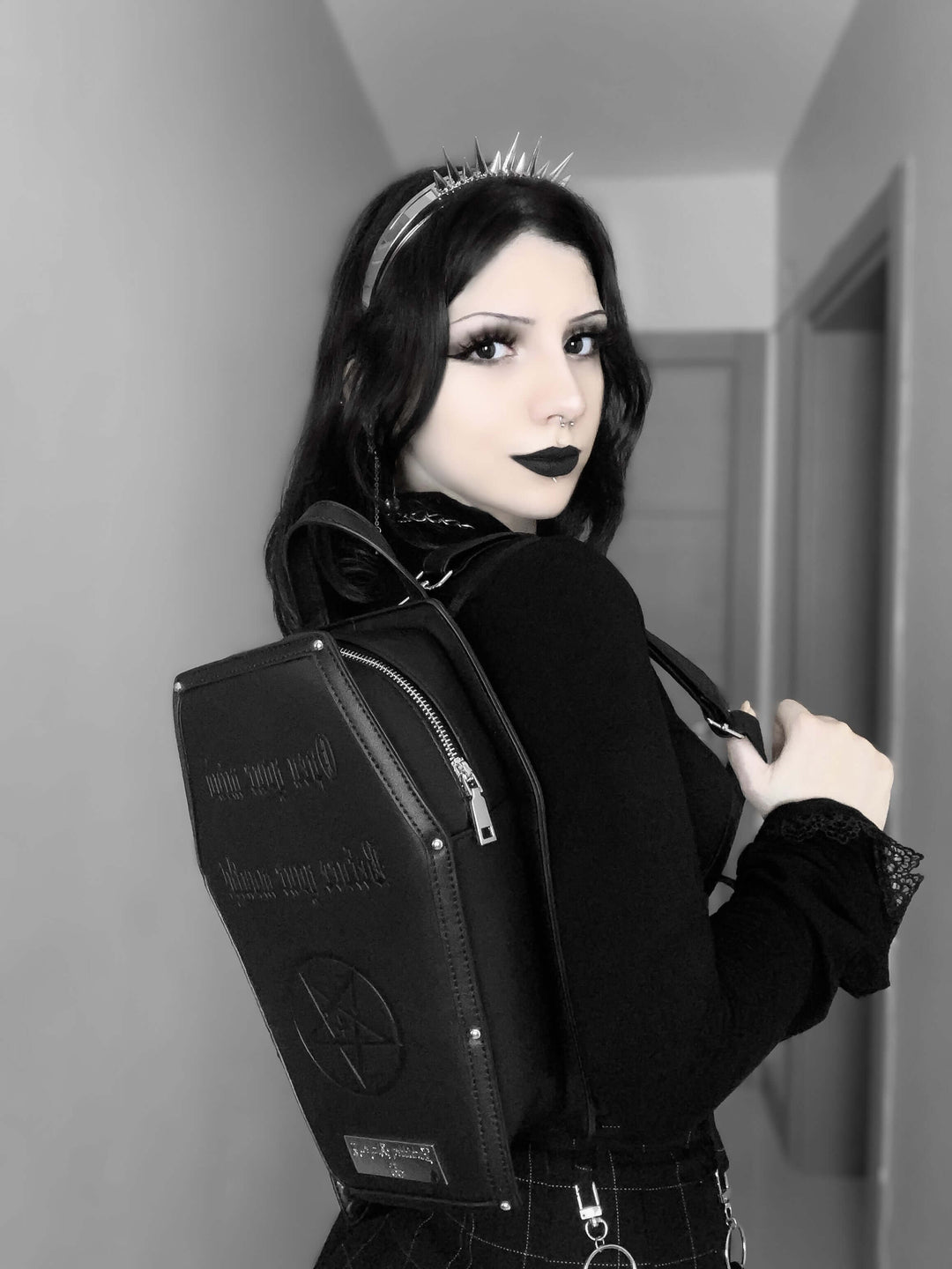 Shop Open your Mind * Backpack from forbidden alchemy's vegan leather backpacks. Premium quality, cruelty-free, alternative style accessories. Tagged: bags.Backpacksforbidden alchemybags
