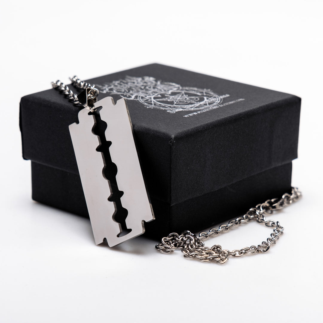 Shop Razor - Necklace from Forbidden Alchemy’s collection. Crafted from premium alloy zinc, each piece showcases detailed. Tagged: Necklaces.Necklacesforbidden alchemyNecklaces