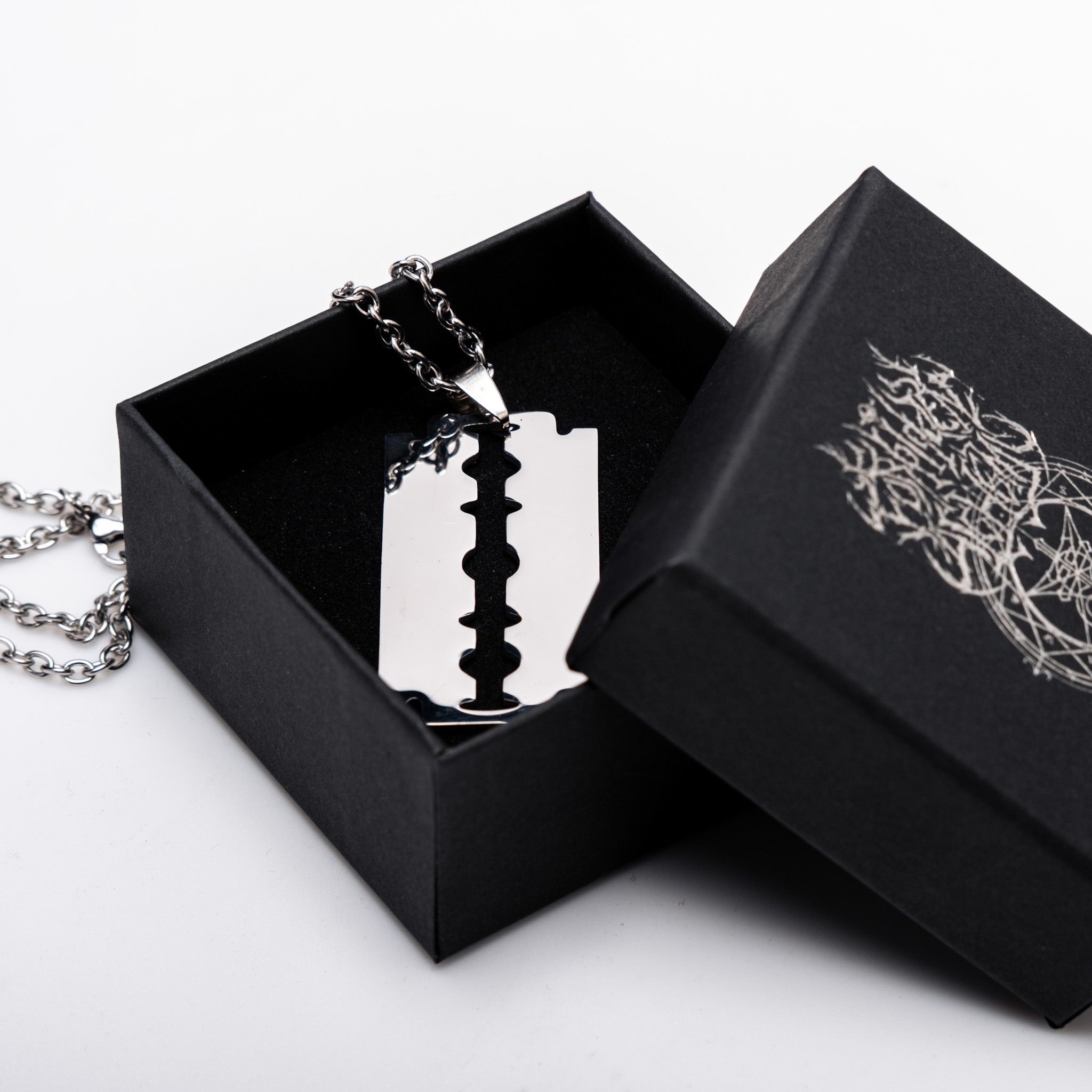 Shop Razor - Necklace from Forbidden Alchemy’s collection. Crafted from premium alloy zinc, each piece showcases detailed. Tagged: Necklaces.Necklacesforbidden alchemyNecklaces