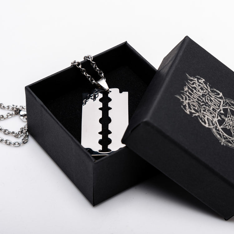 Shop Razor - Necklace from Forbidden Alchemy’s collection. Crafted from premium alloy zinc, each piece showcases detailed. Tagged: Necklaces.Necklacesforbidden alchemyNecklaces